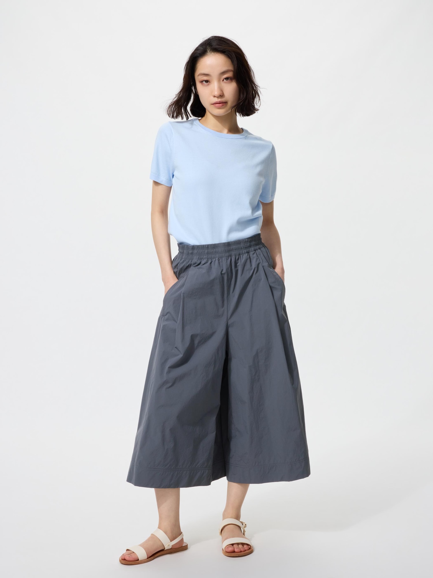 Нейлоновые кюлоты укороченные — UNIQLO