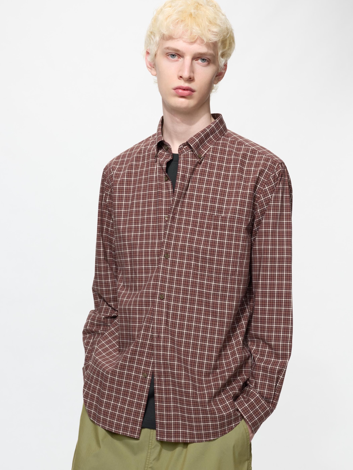 Хлопковая рубашка — UNIQLO