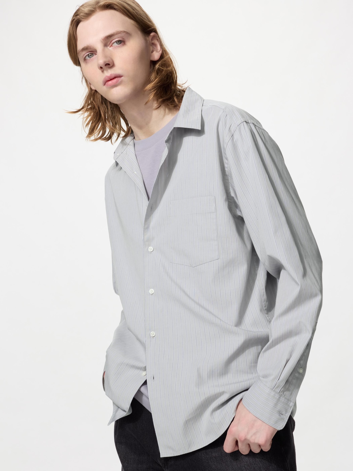 Хлопковая рубашка — UNIQLO