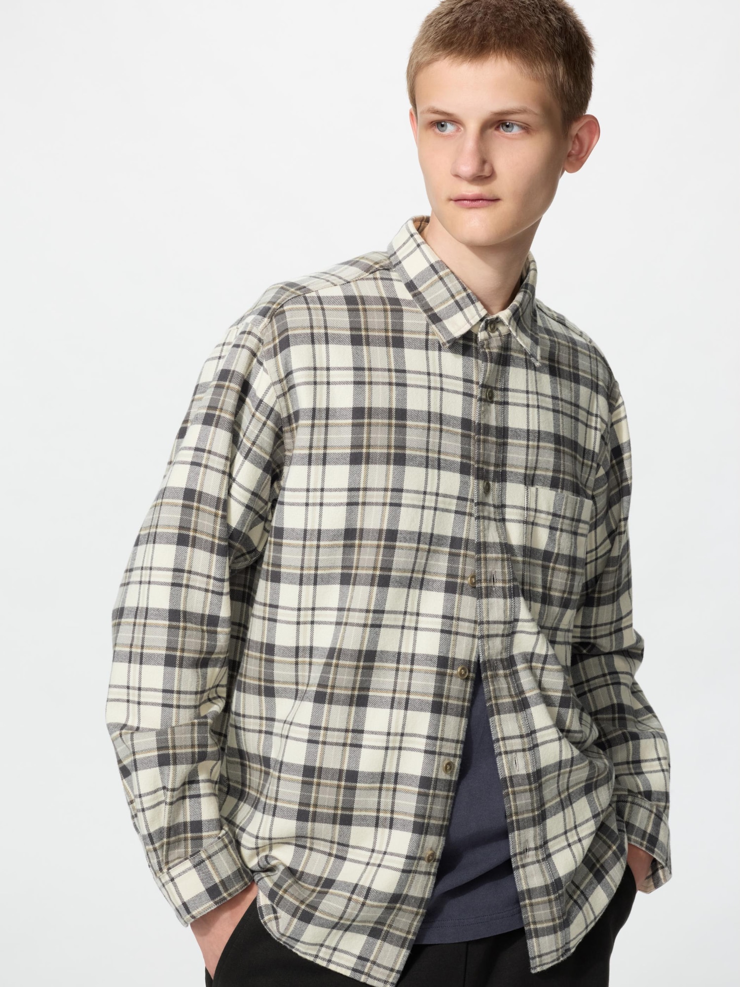 Фланелевая рубашка/тартан — UNIQLO