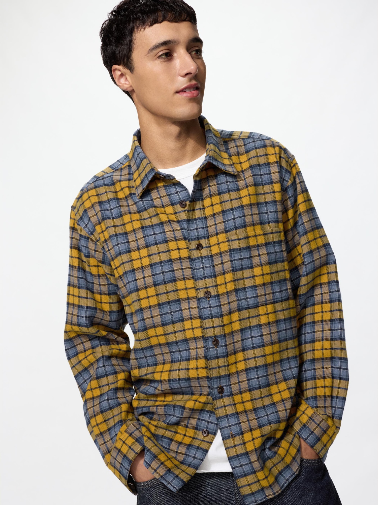 Фланелевая рубашка/тартан — UNIQLO