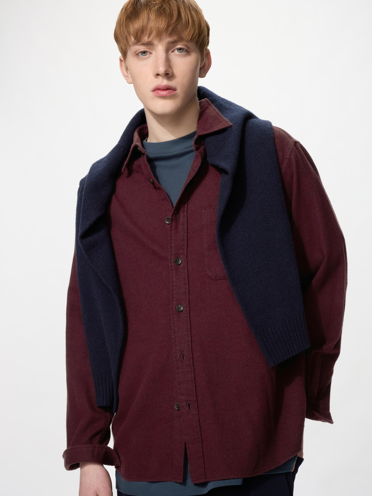 Фланелевая рубашка/меланж — UNIQLO