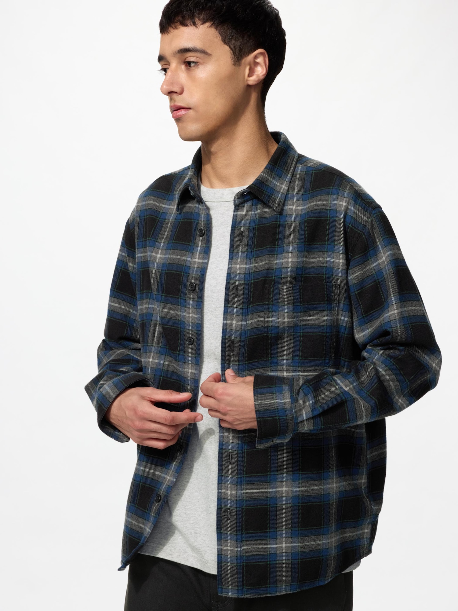 Фланелевая рубашка/тартан — UNIQLO
