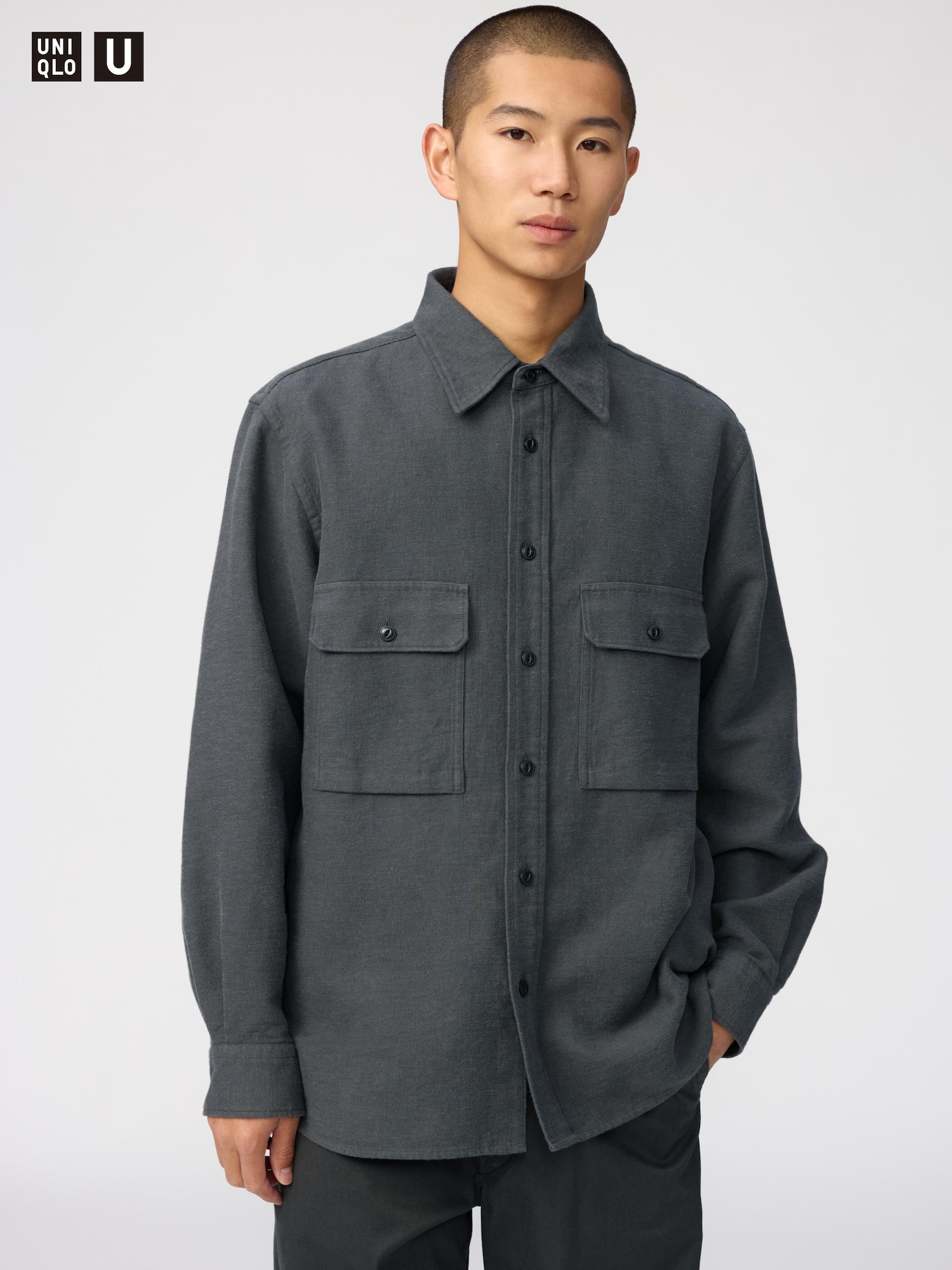 Рубашка из чистого хлопка — UNIQLO