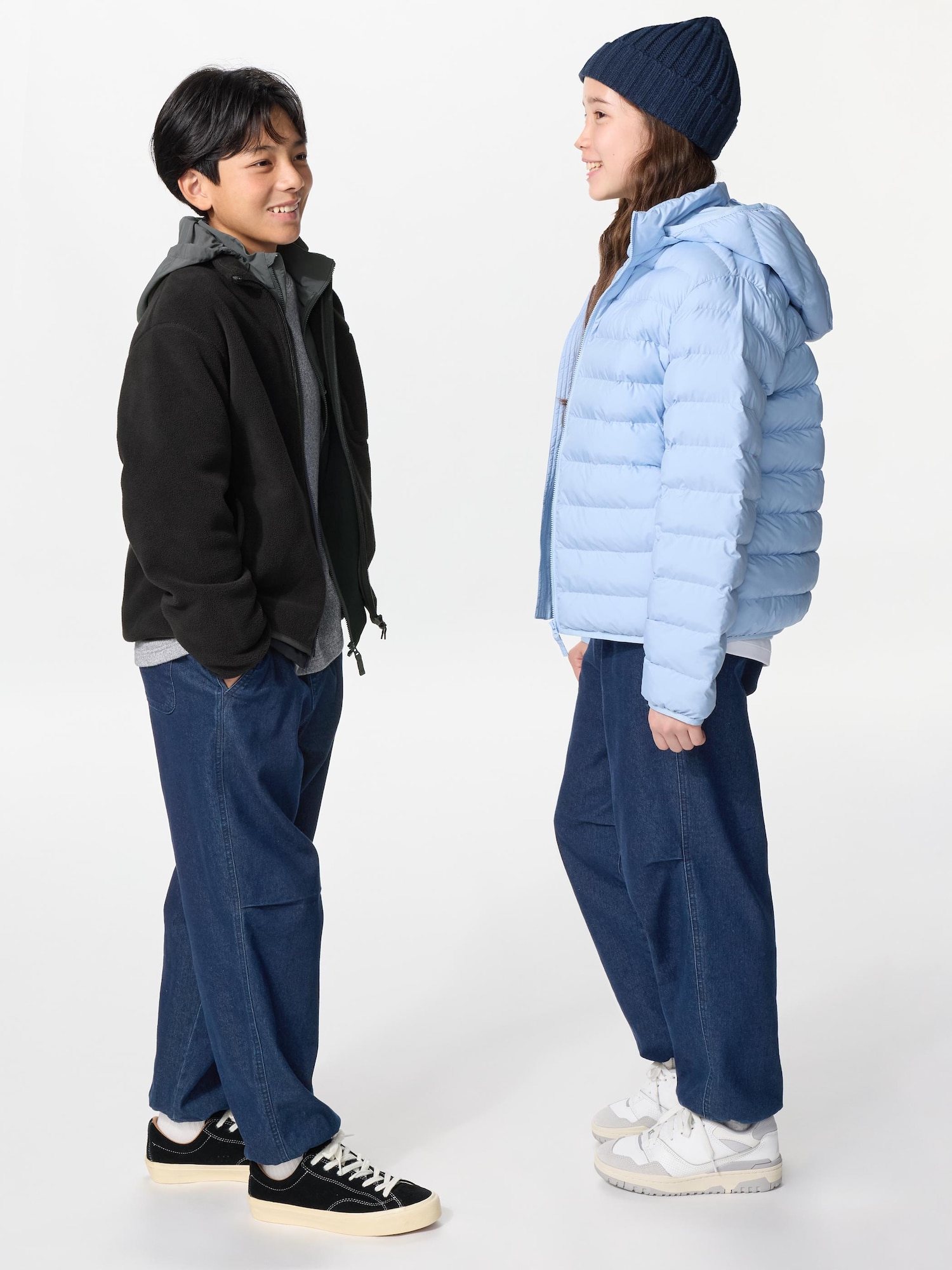 Тёплые лёгкие брюки/джинсы — UNIQLO