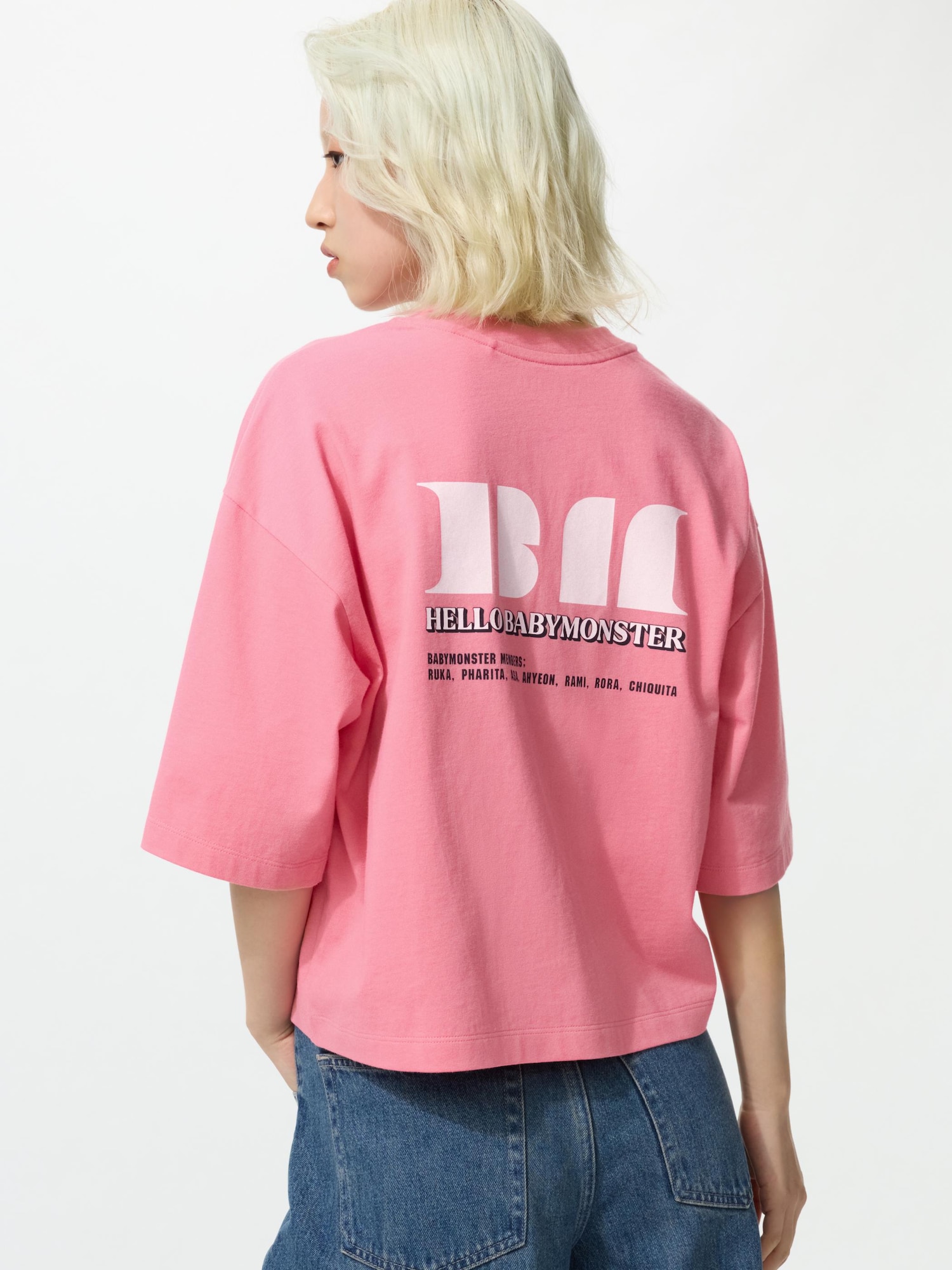 Футболка BABYMONSTER мешковатая — UNIQLO
