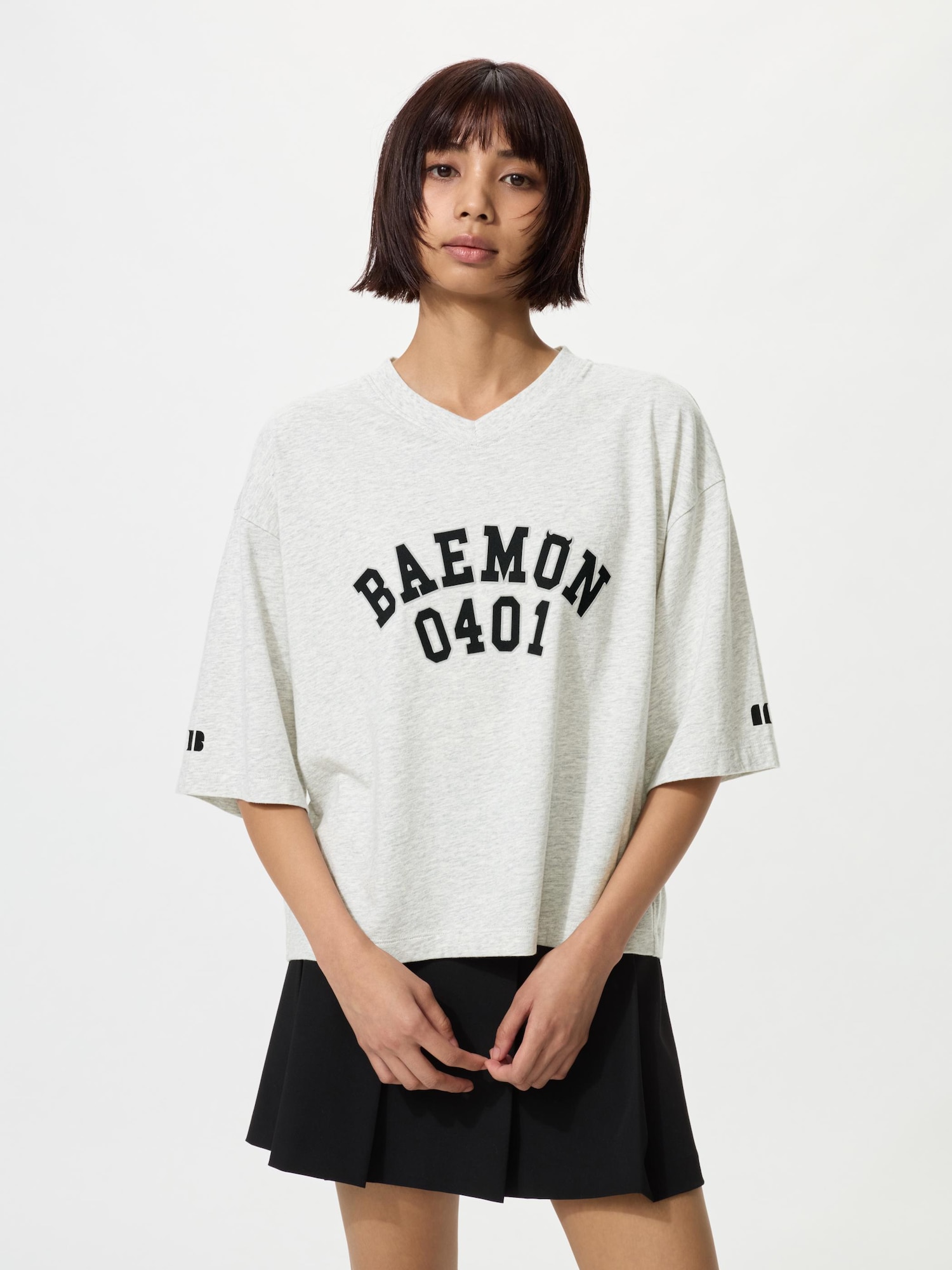 Футболка BABYMONSTER мешковатая — UNIQLO