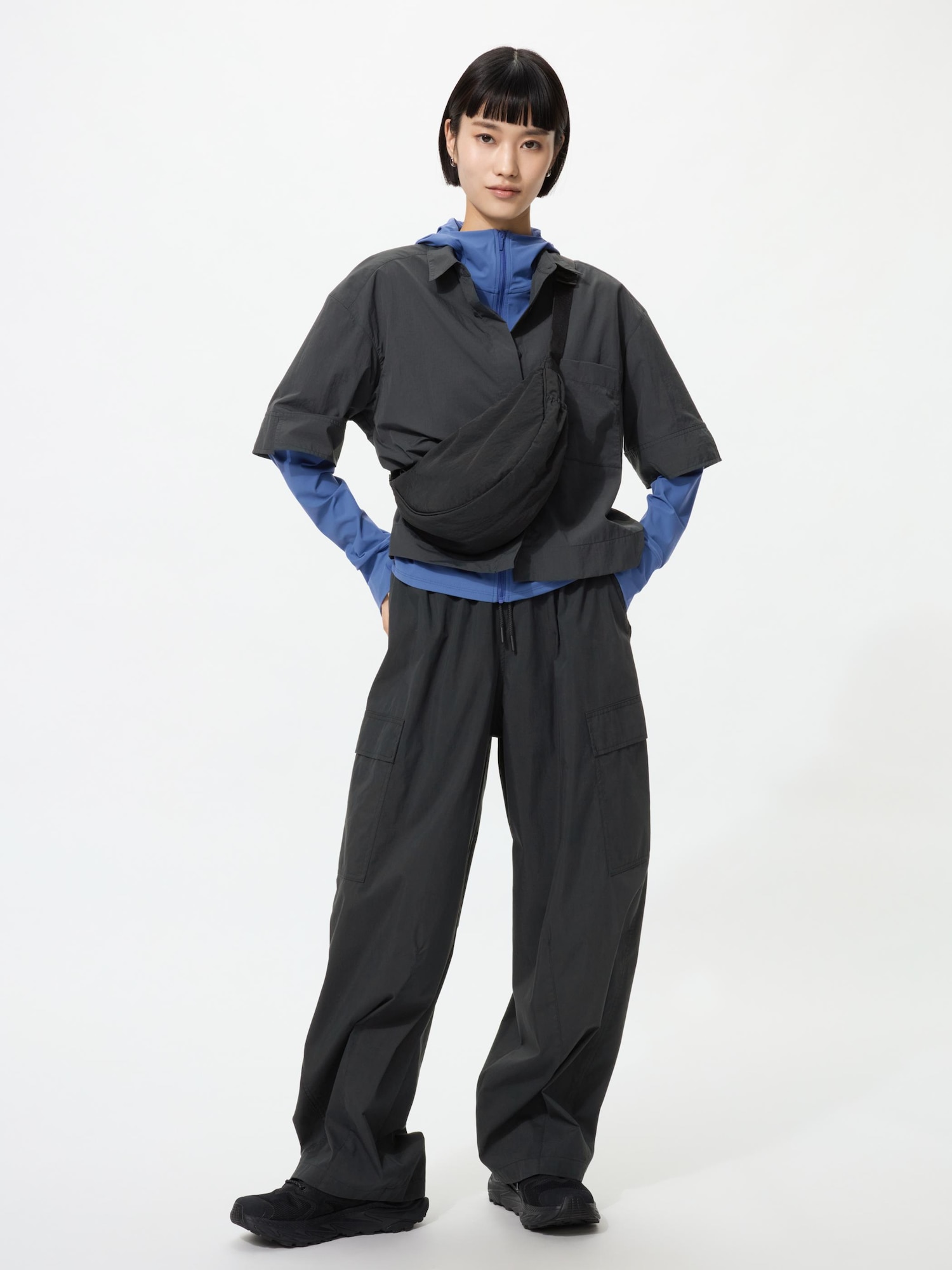 Утилитарные объемные брюки — UNIQLO