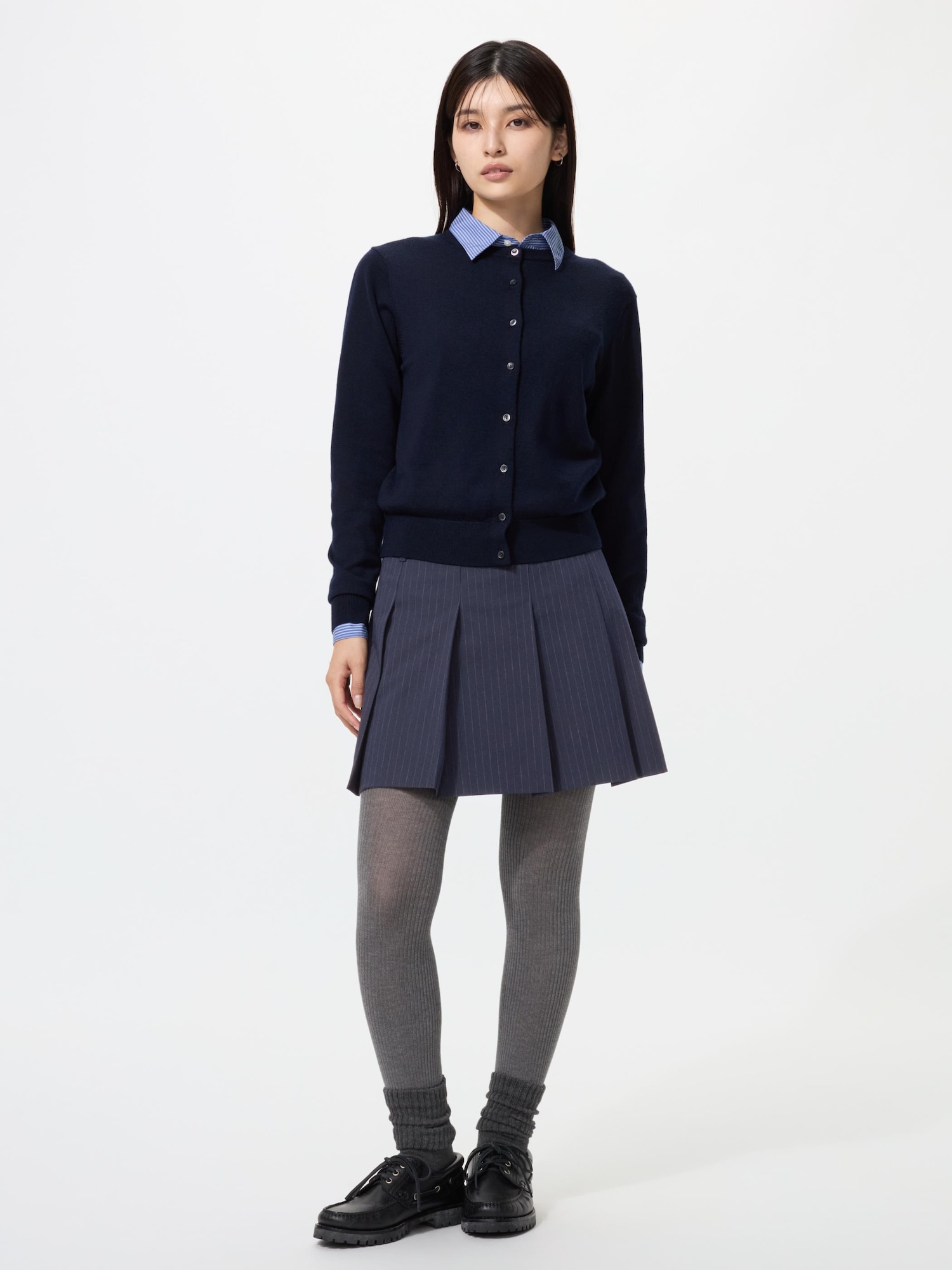 HEATTECH трикотажные рубчатые колготки — UNIQLO