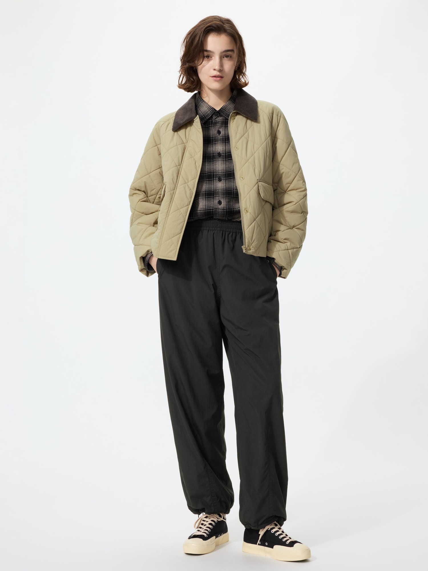 Утепленные легкие брюки удлиненные — UNIQLO