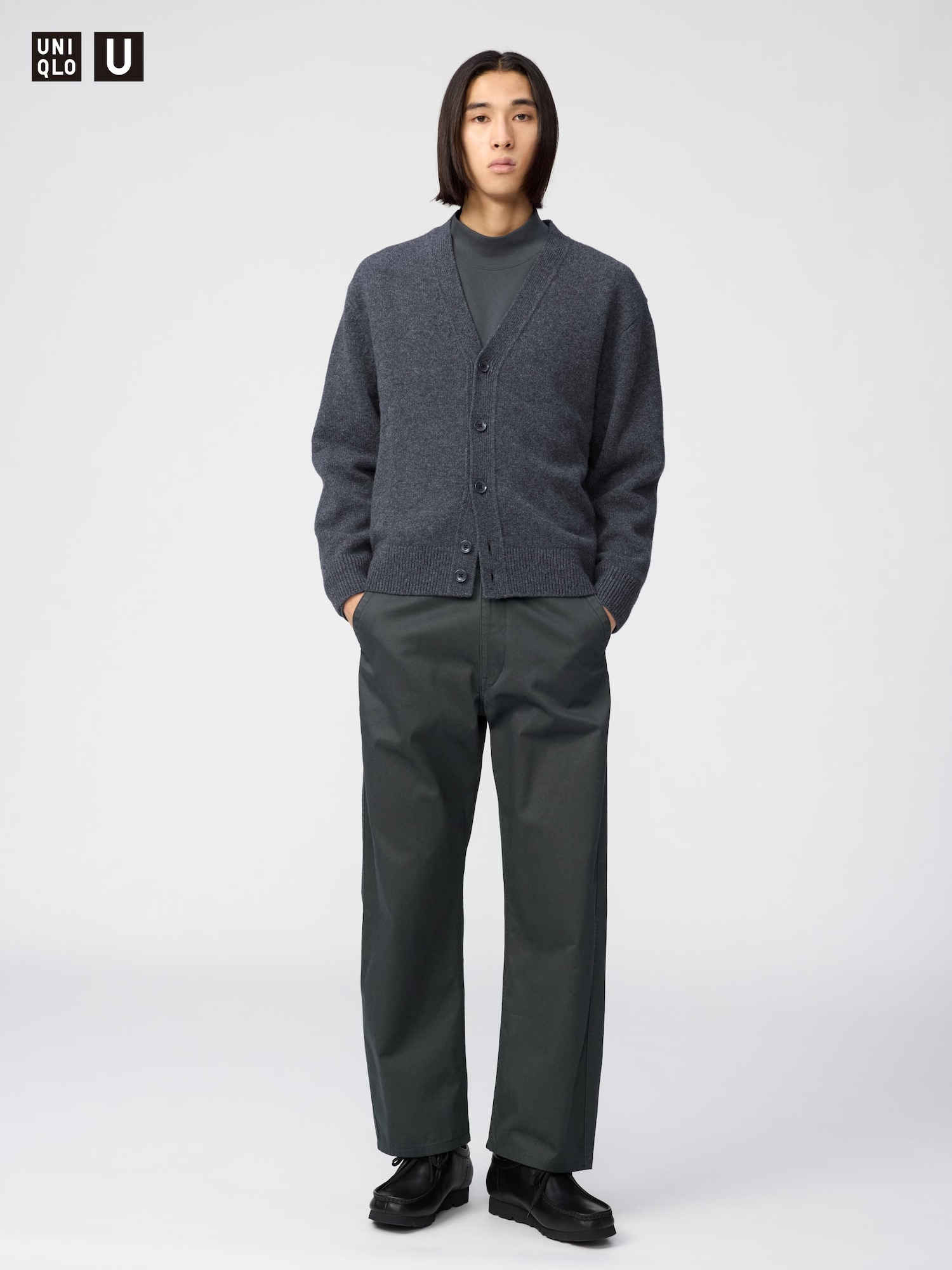 Брюки-чино из мешковины — UNIQLO