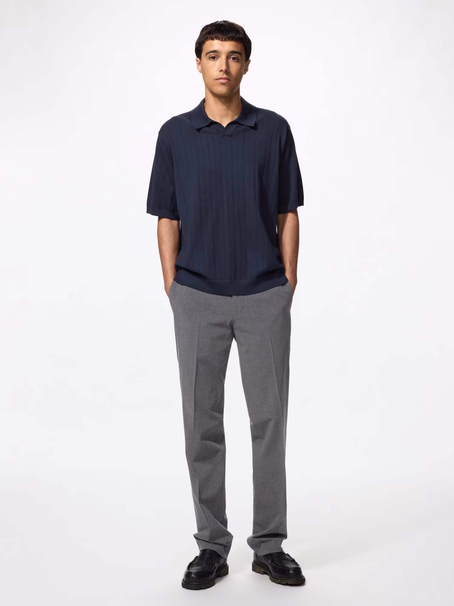 Двусторонние эластичные умные брюки/удлинённые — UNIQLO