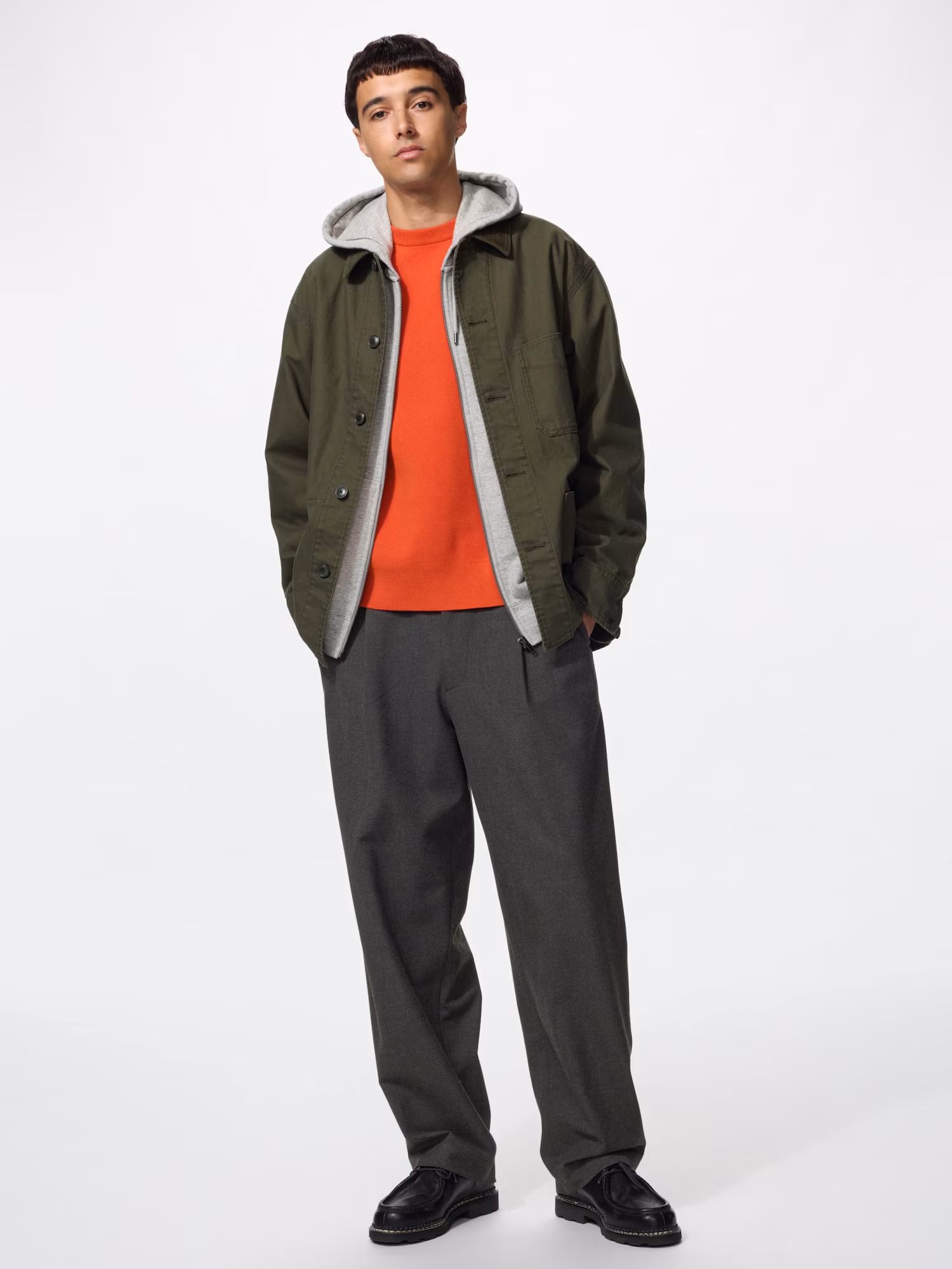 Широкие брюки с защипами — UNIQLO
