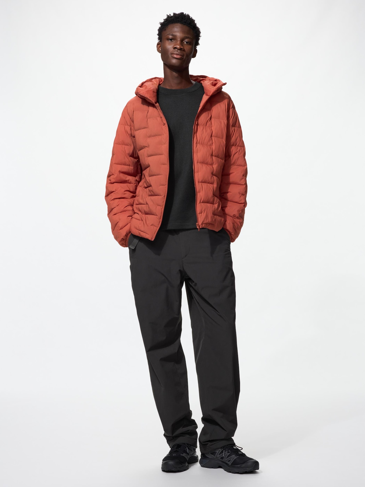 Утепленные легкие брюки удлиненные — UNIQLO