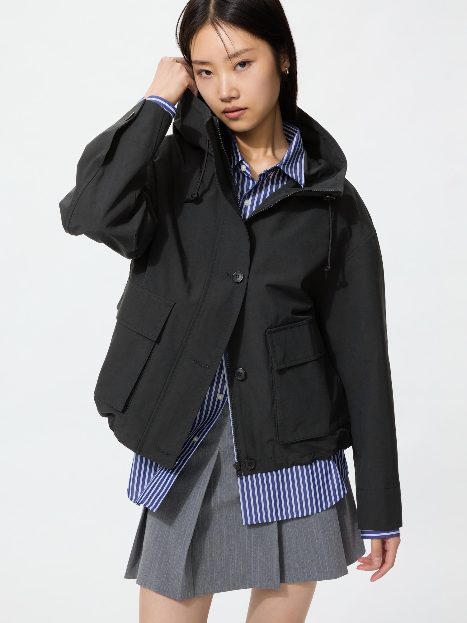 Утилитарный хлопковый парка — UNIQLO