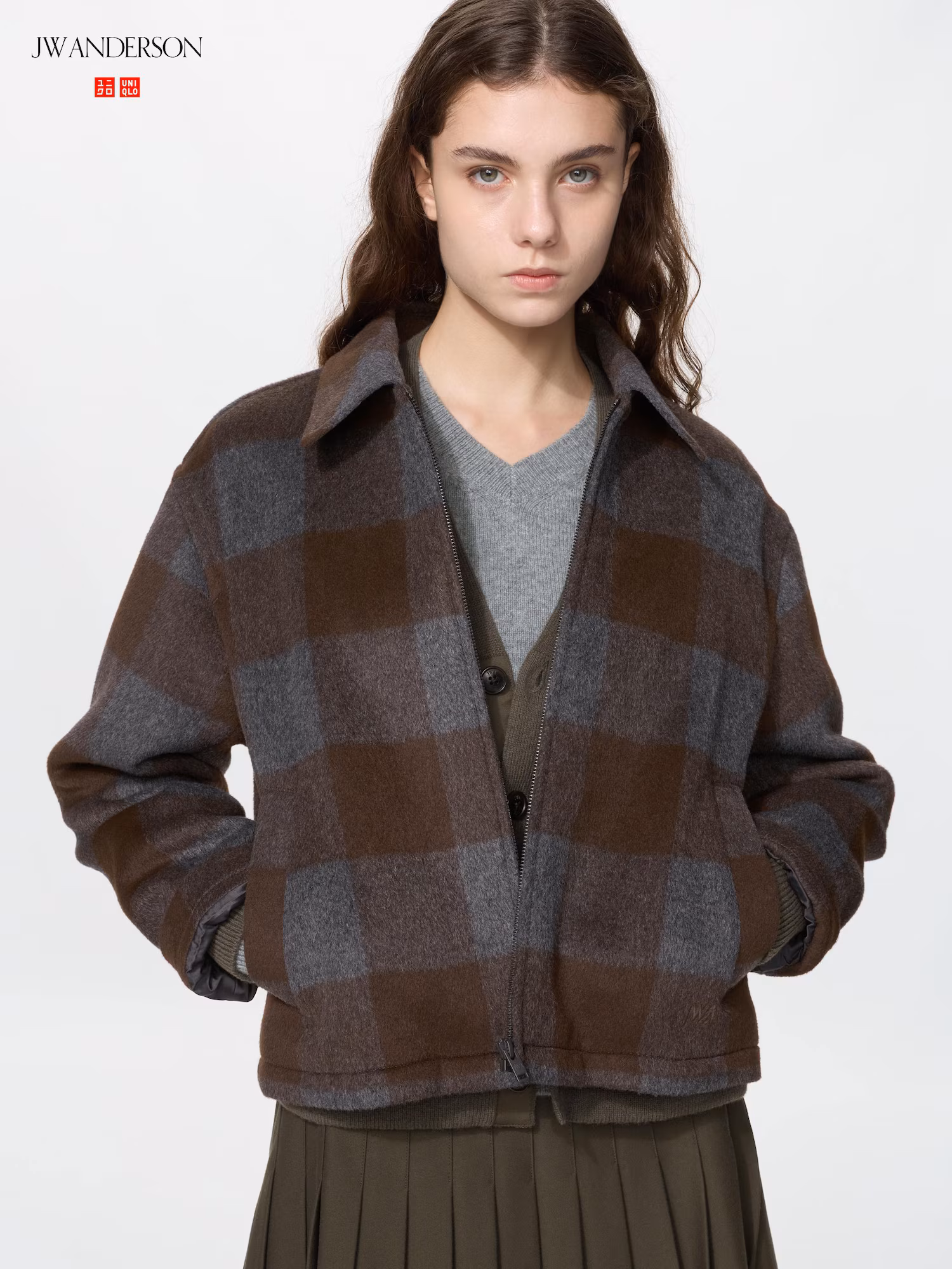 Короткий блузон с ворсом — UNIQLO