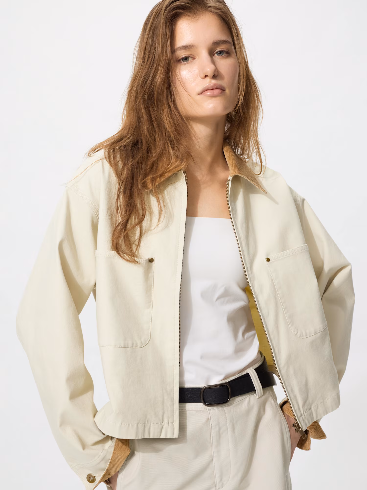 Короткий жакет на молнии — UNIQLO