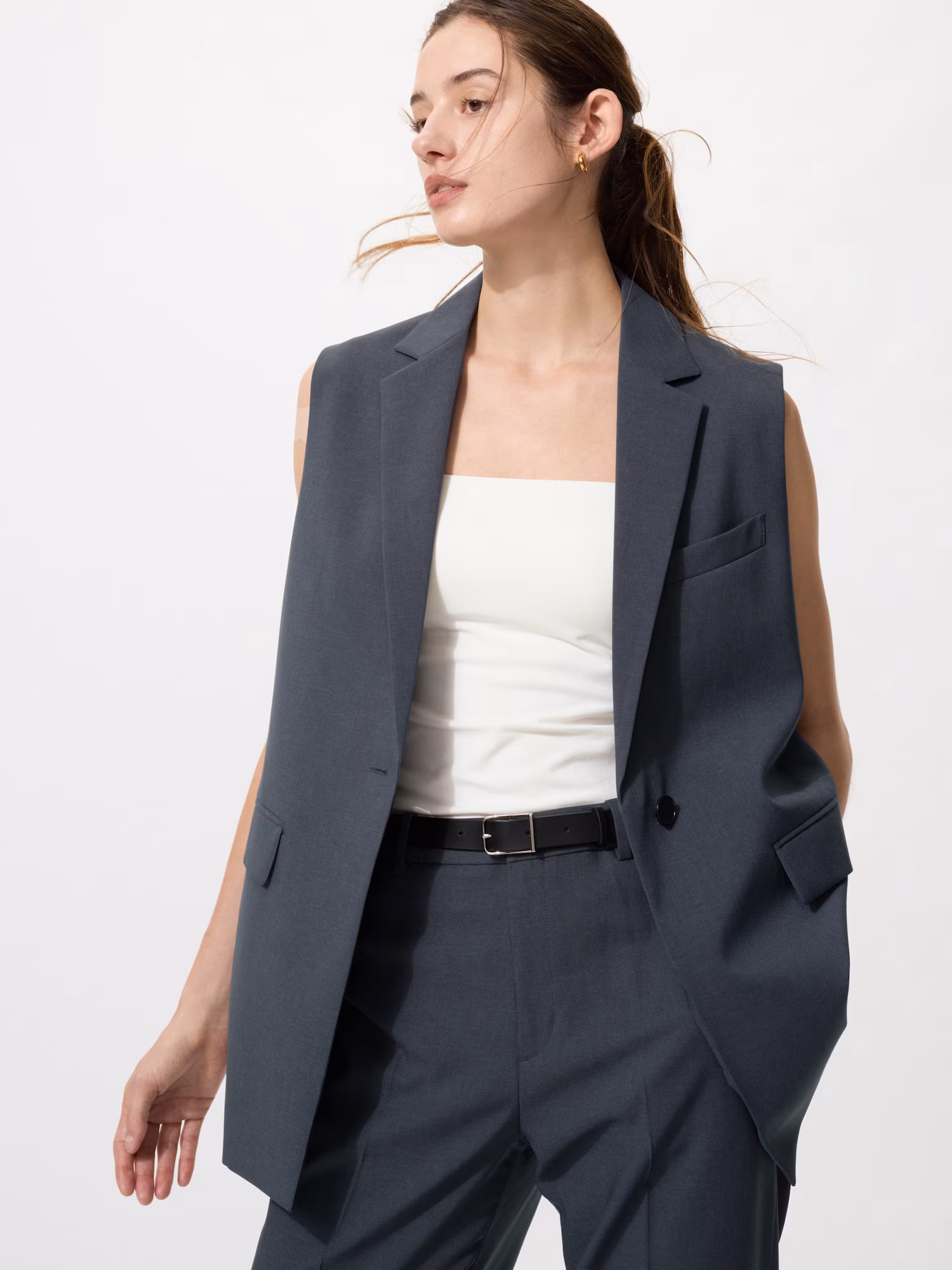AIRism хлопковый топ-бюстье со встроенным бра — UNIQLO