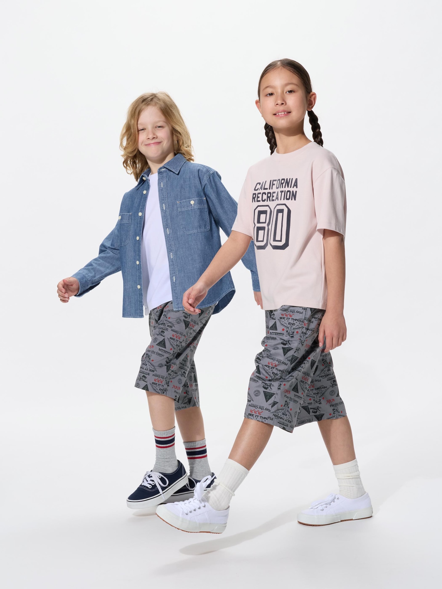 Хлопковые длинные шорты Minecraft — UNIQLO