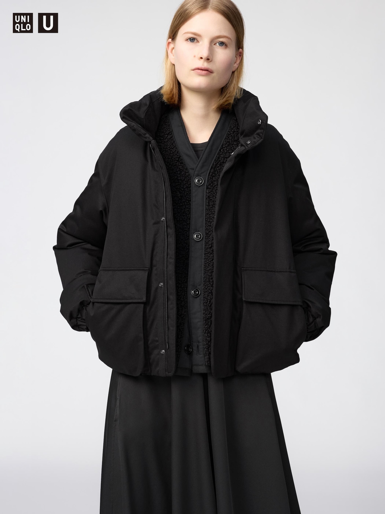 Гибридная короткая куртка с утеплителем — UNIQLO