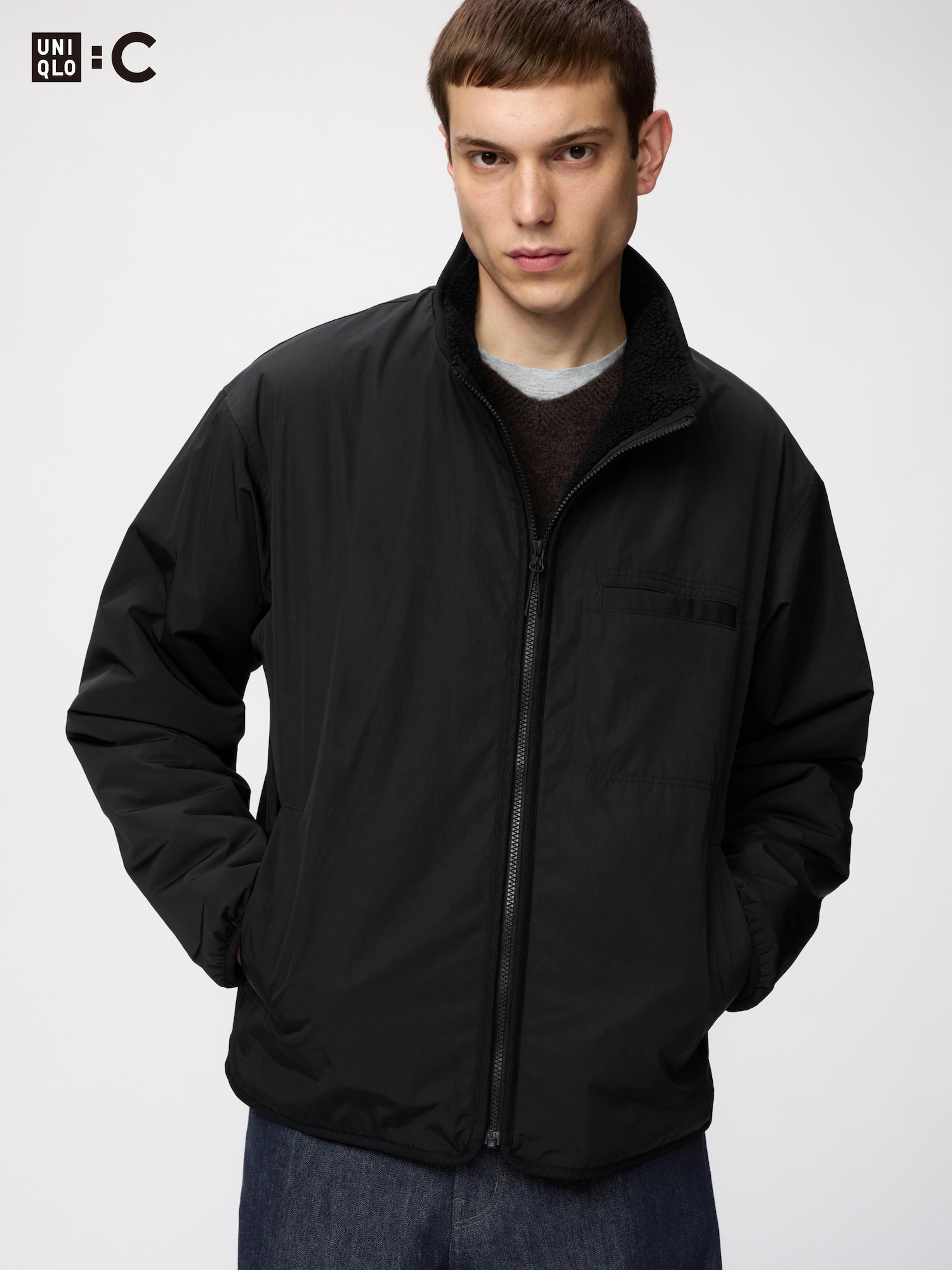 Жакет с подкладкой из овчины — UNIQLO