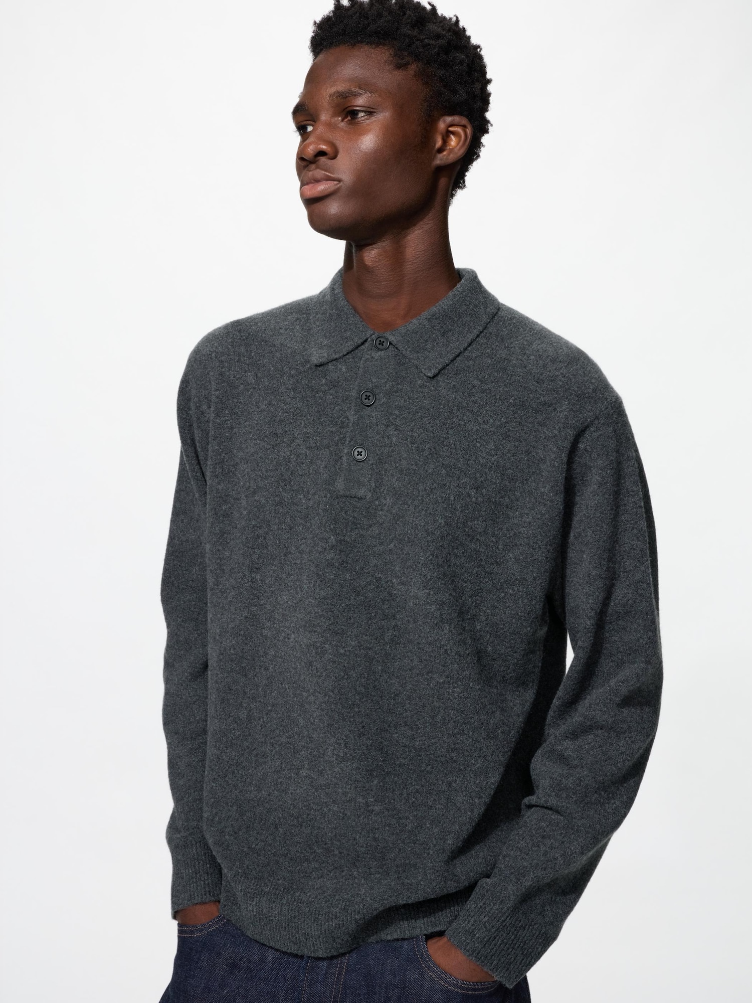 Поло из объемной пряжи — UNIQLO