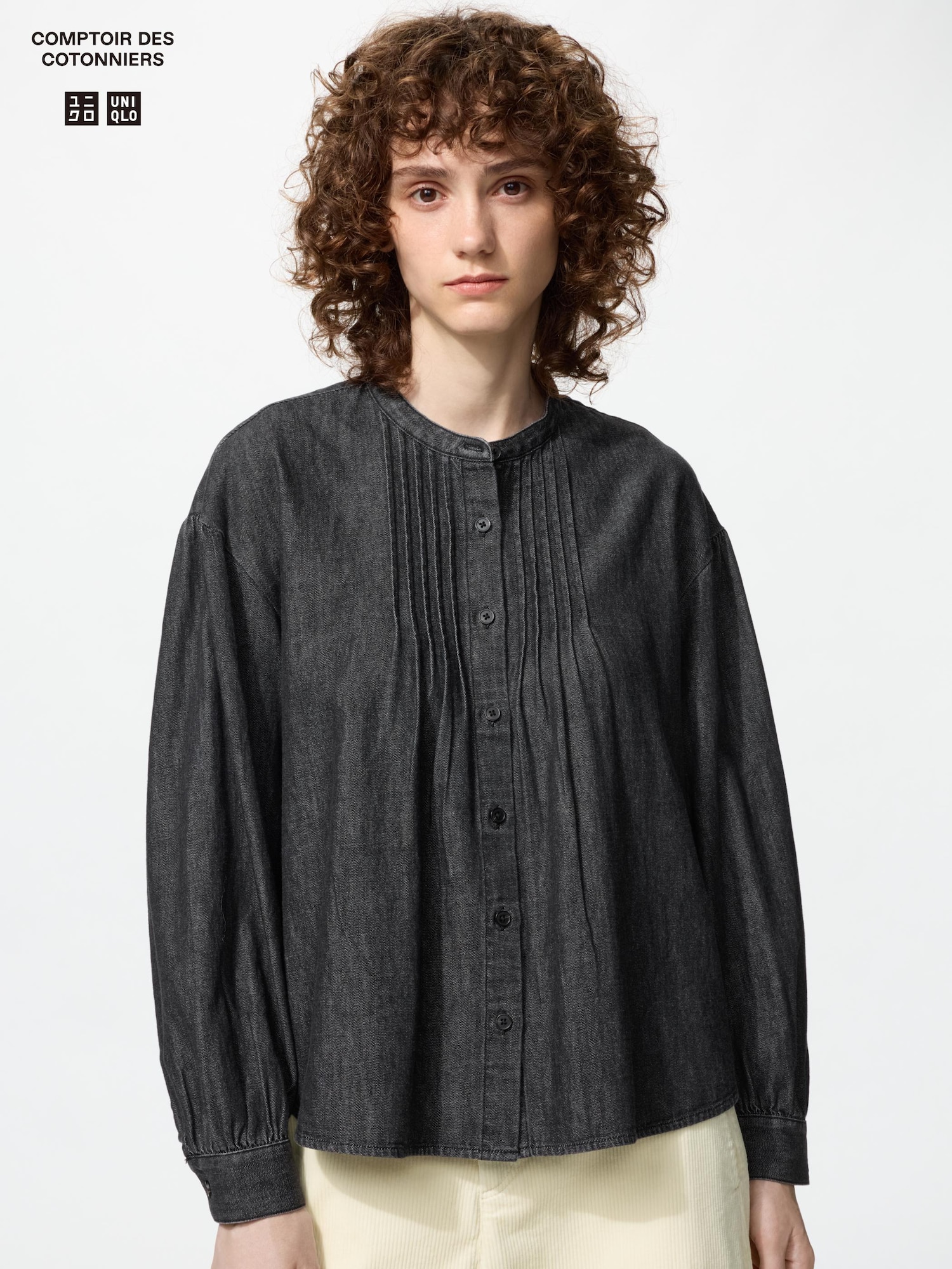 Денимовая блузка — UNIQLO