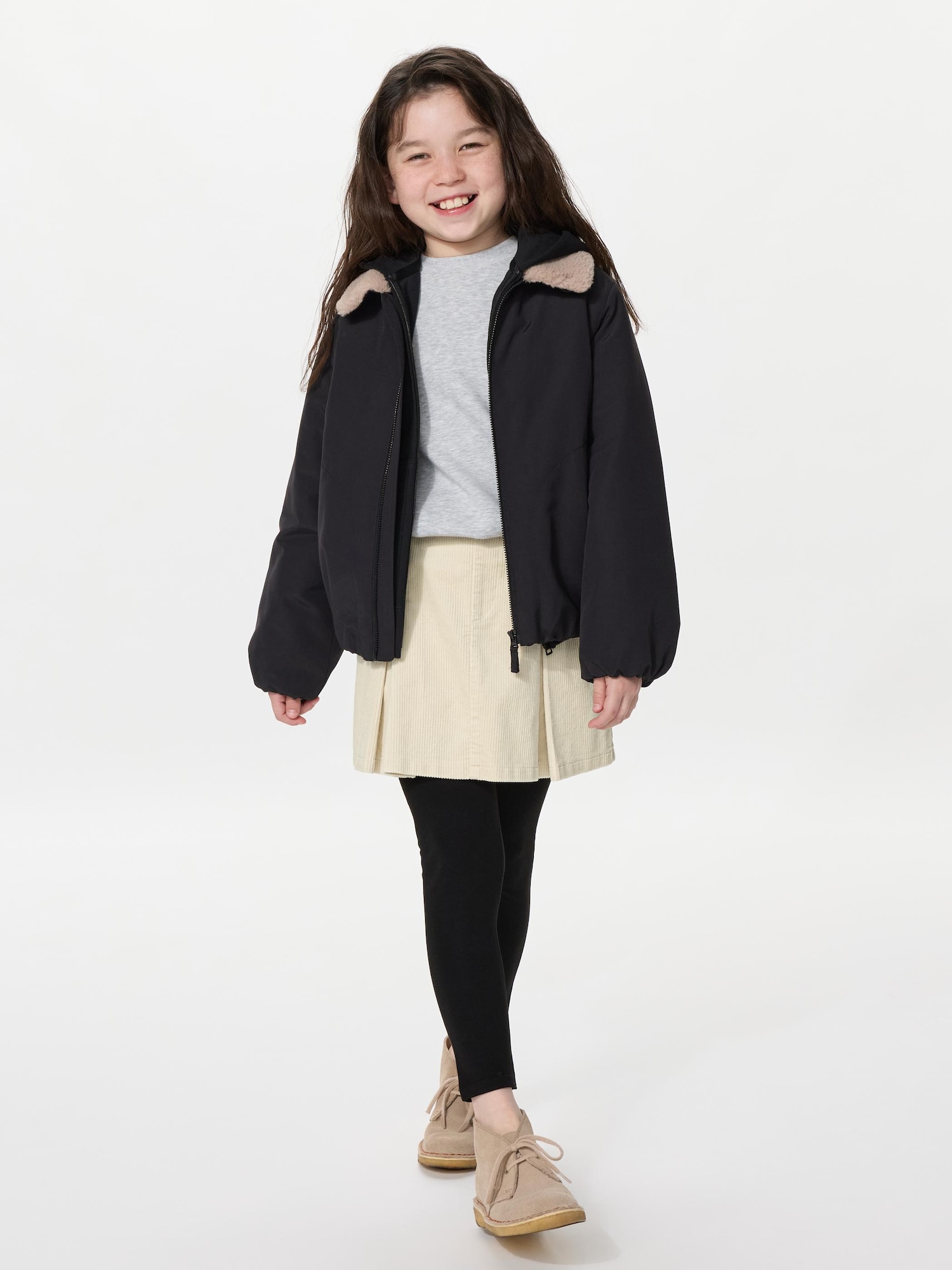 Вельветовая мини-юбка для девочек — UNIQLO