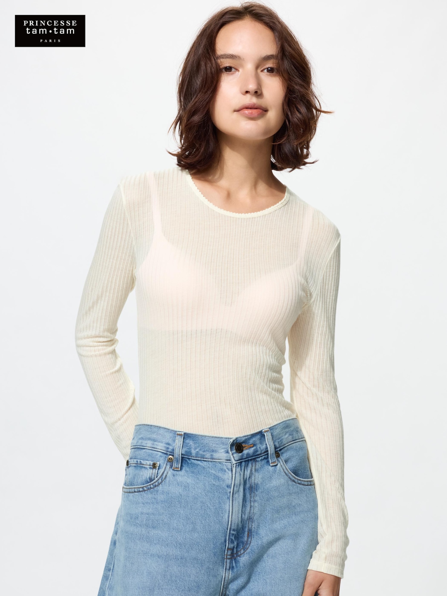 HEATTECH кашмирbrenд хвост топ — UNIQLO