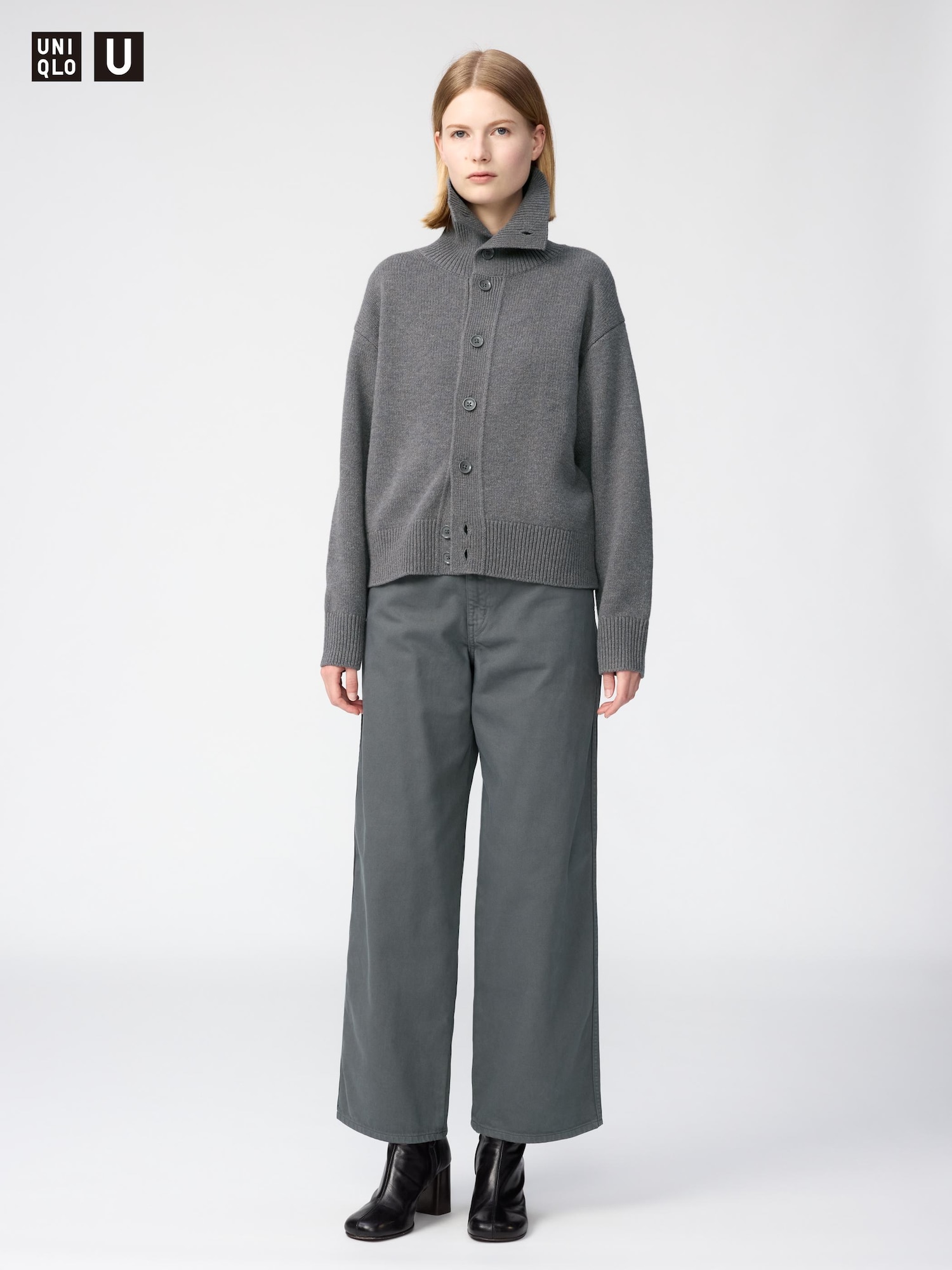 Широкие прямые джинсы — UNIQLO