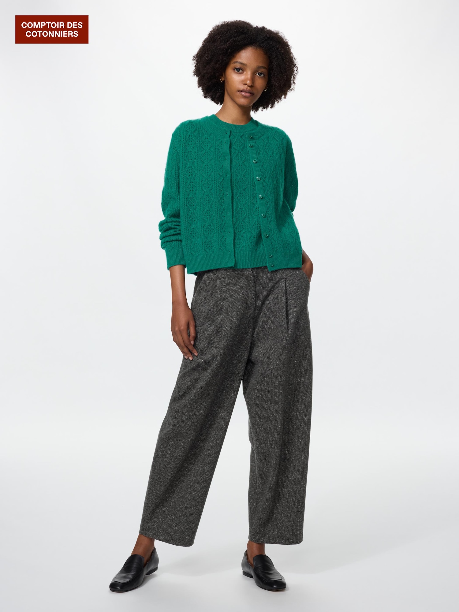 Брюки barrel из джерси — UNIQLO