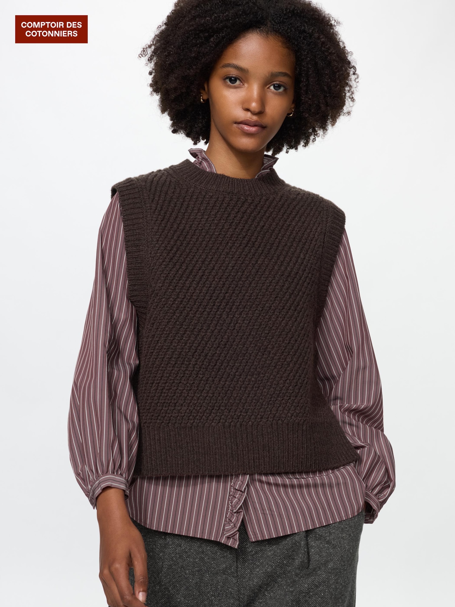 Жилет crew из шерсти — UNIQLO