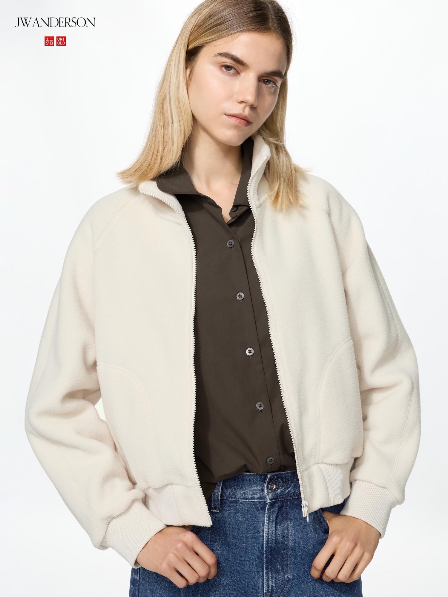 Короткий флис-блузон — UNIQLO