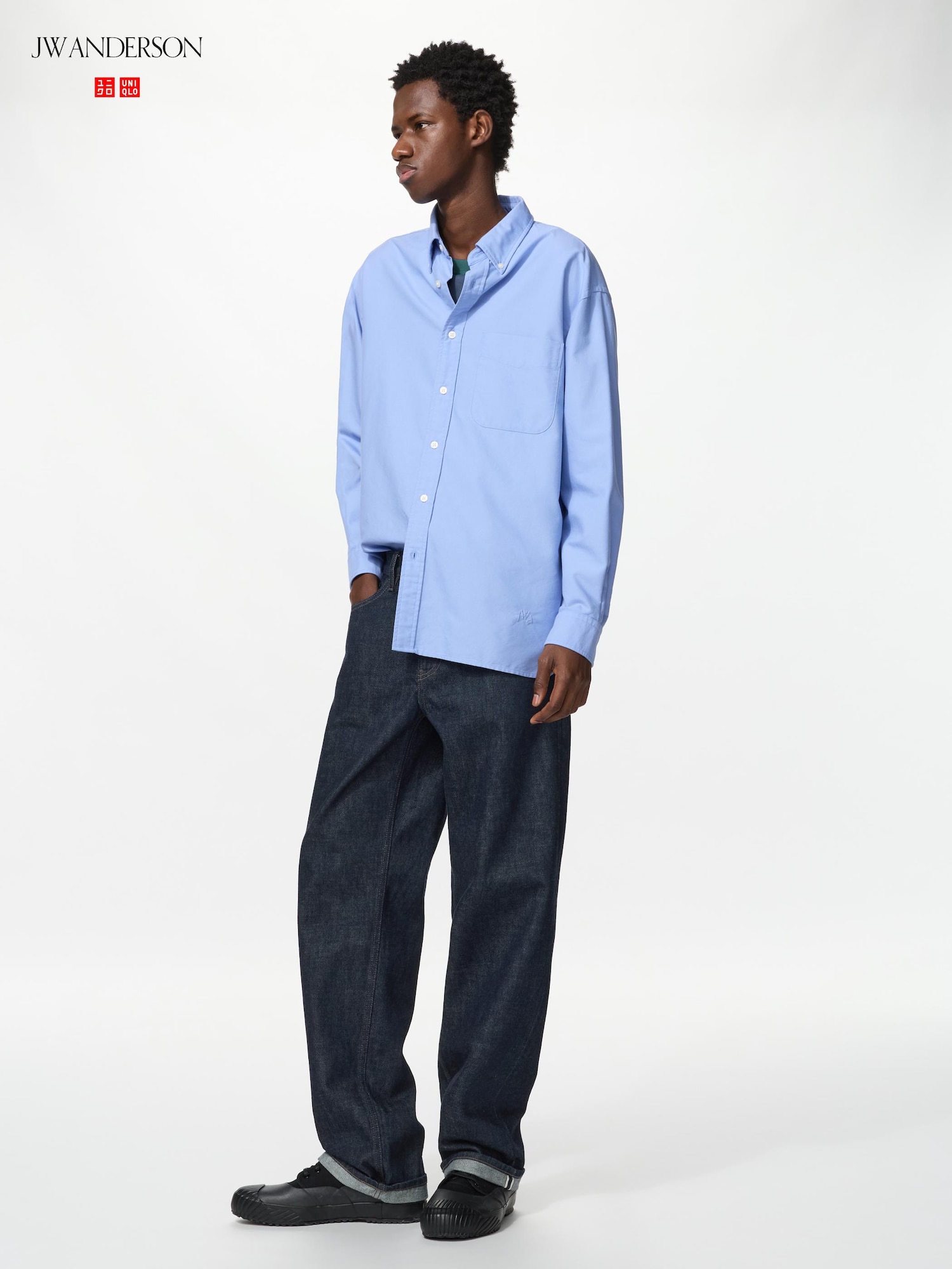 Джинсы прямые сельвидж удлиненные — UNIQLO