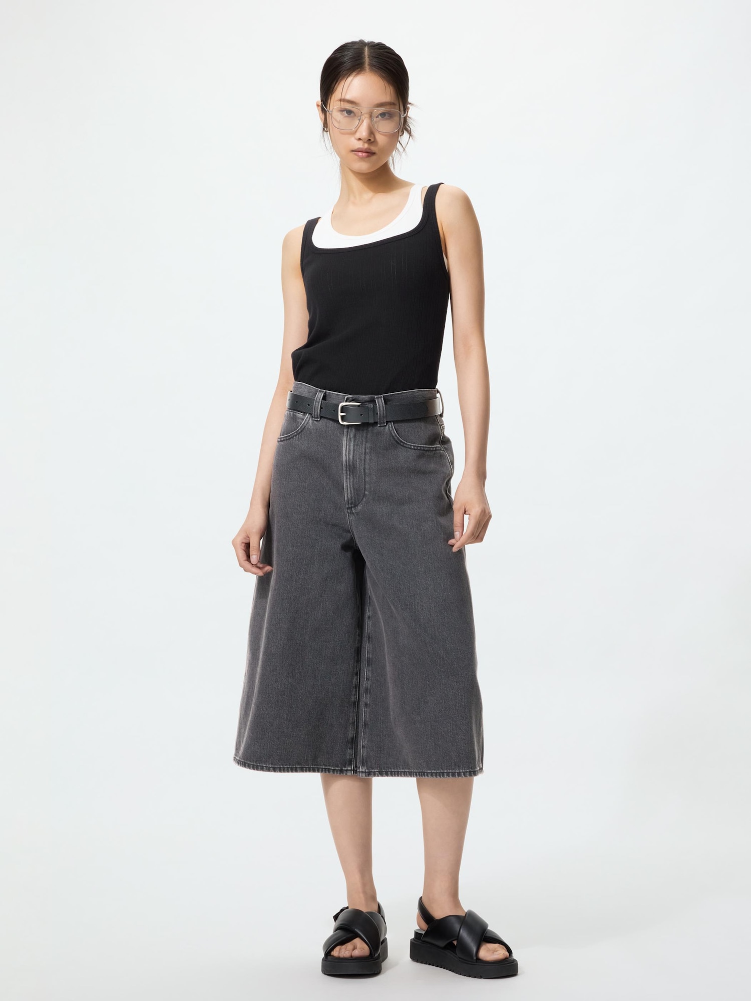 Джинсовые кюлоты — UNIQLO