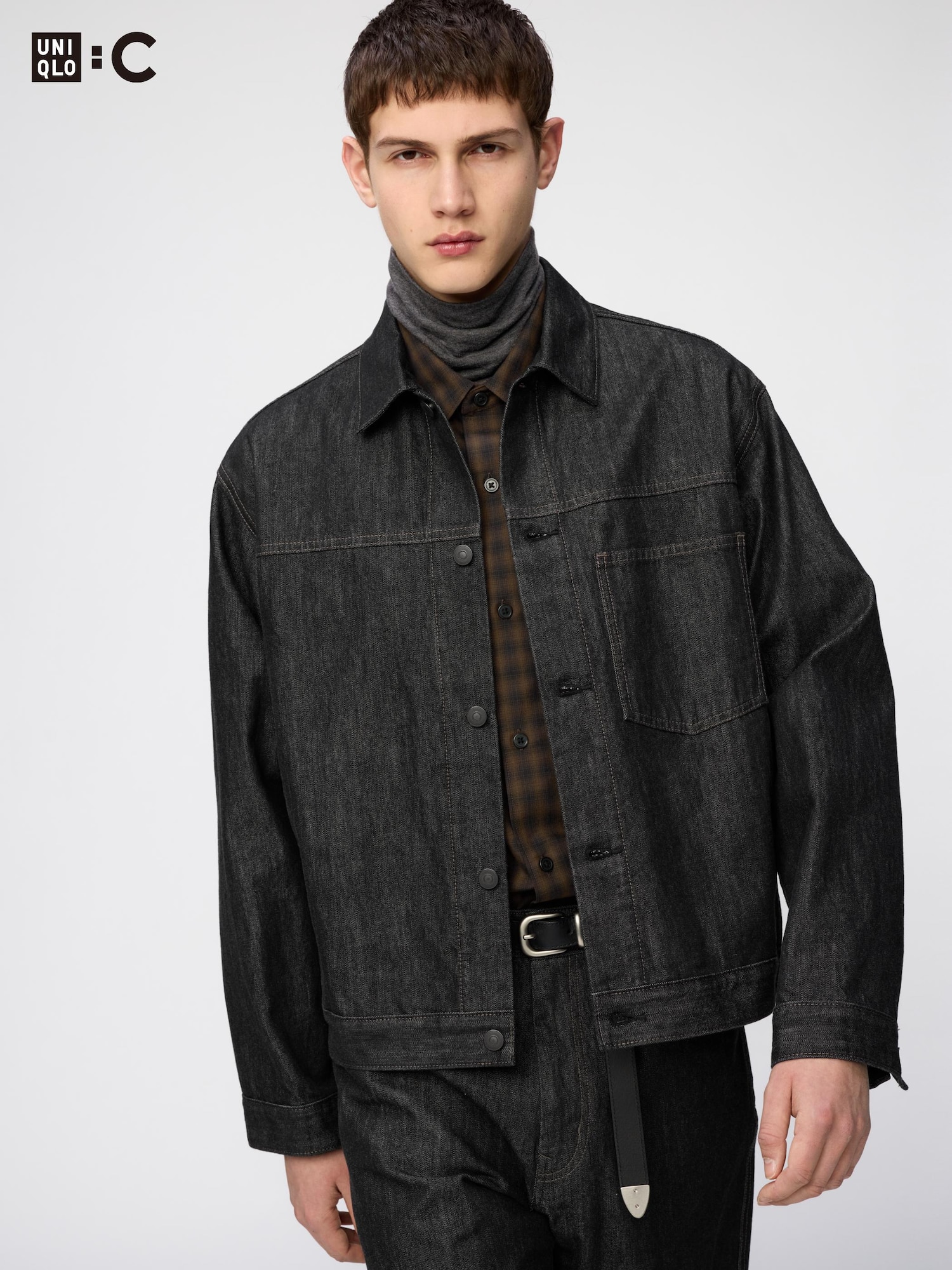 джинсовая куртка трекер — UNIQLO
