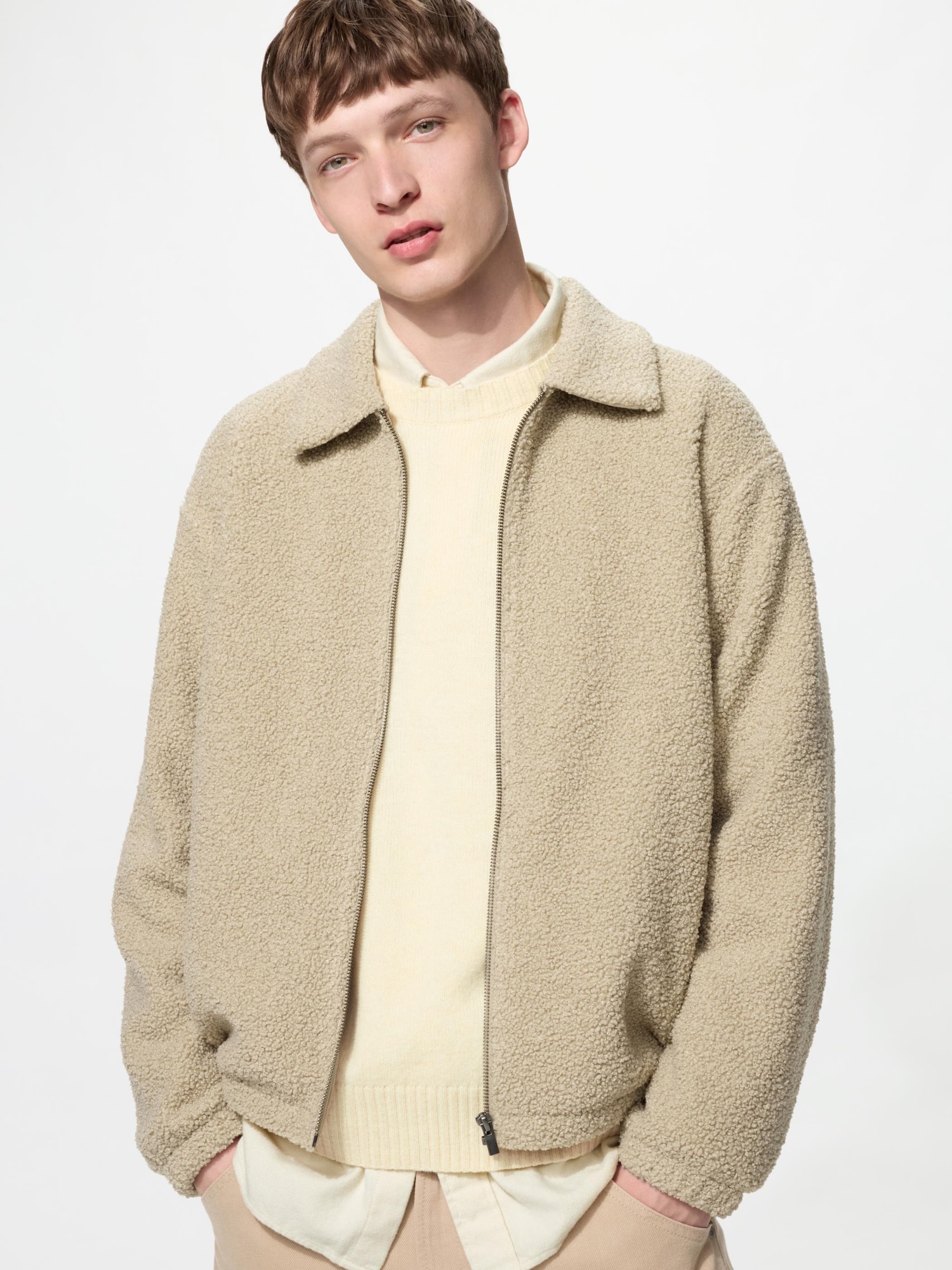 Флисовый бомбер с подкладкой — UNIQLO