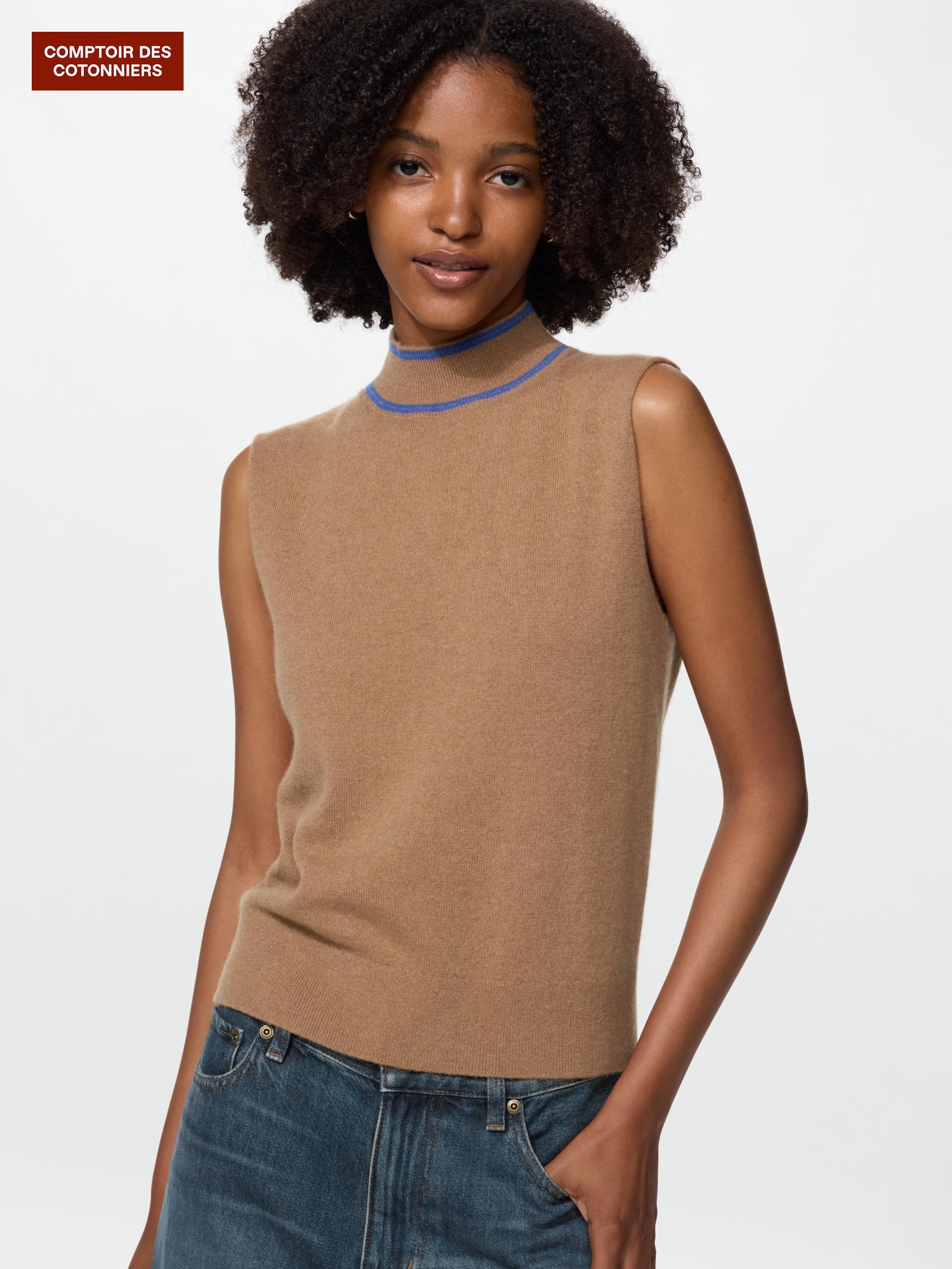 Касимировый приталенный жилет — UNIQLO