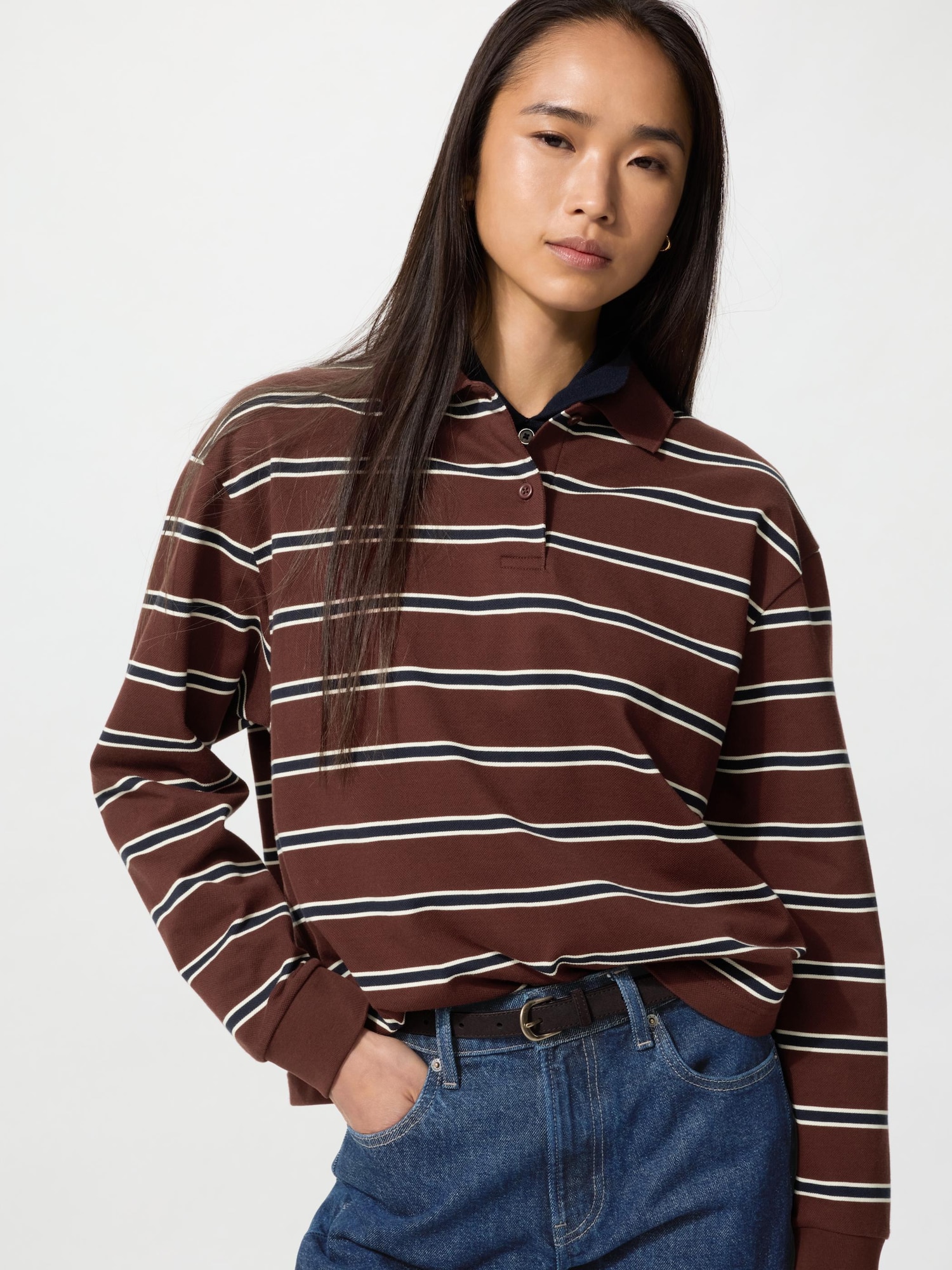 Поло в полоску — UNIQLO