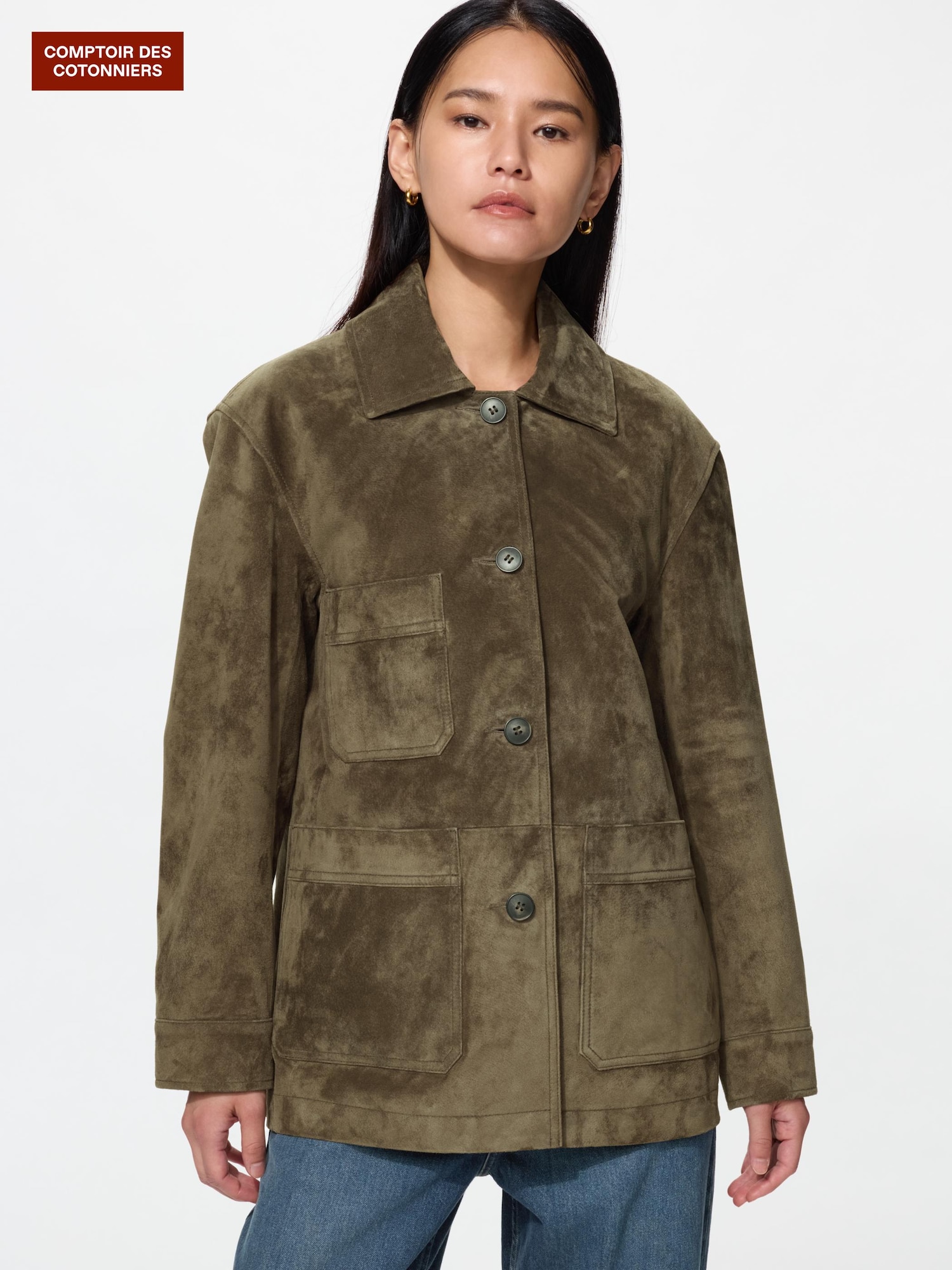 Замшевая куртка — UNIQLO
