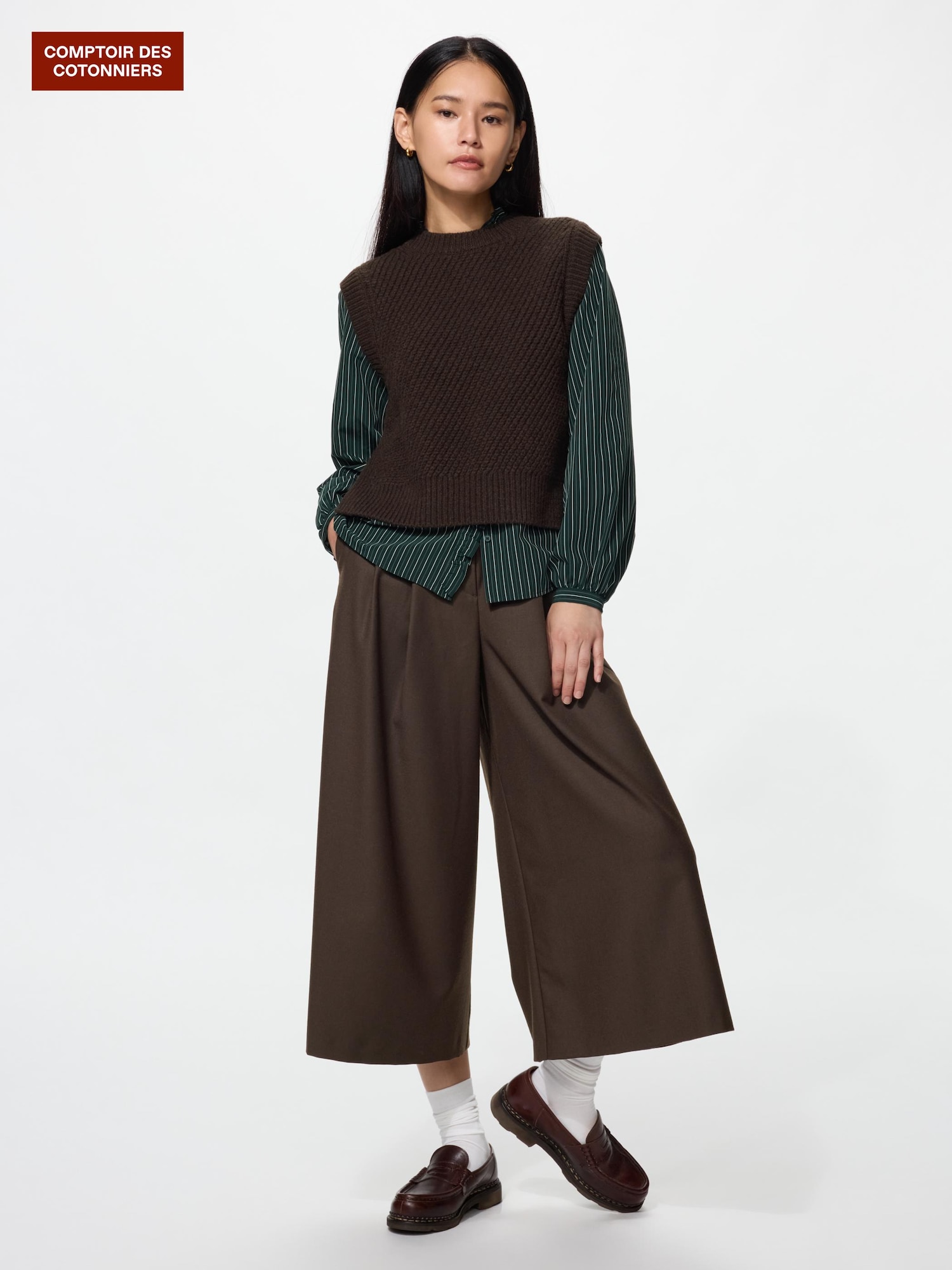 Кюлоты из шерстяной смеси — UNIQLO