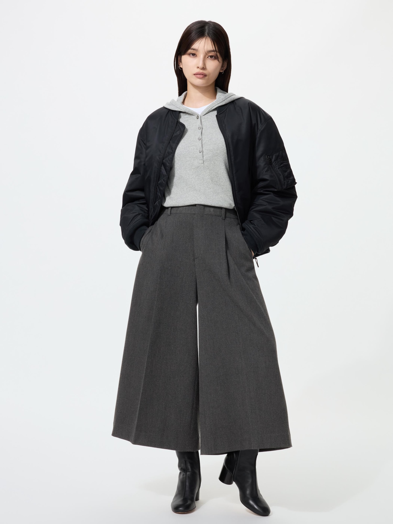 Кюлоты с защипами — UNIQLO