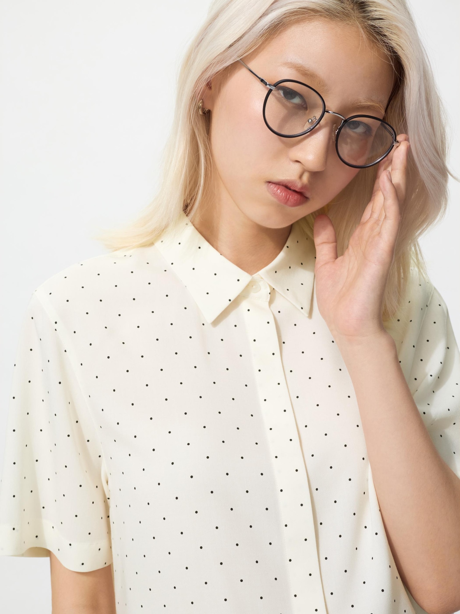 Блуза из вискозы с принтом — UNIQLO