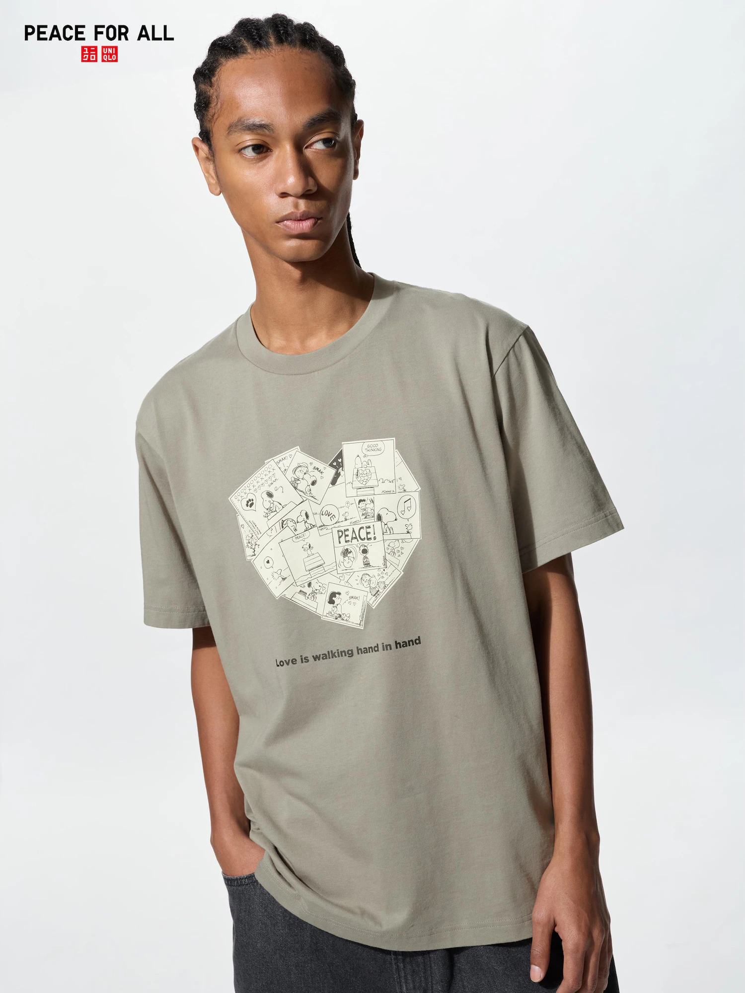 PEACE FOR ALL футболка / Peanuts — UNIQLO