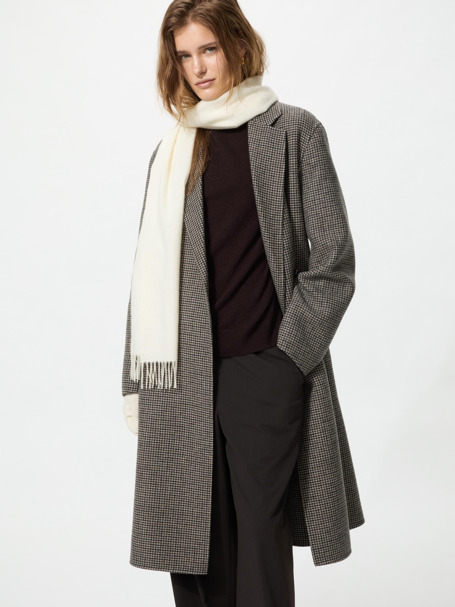Двусторонний удлинённый релаксс-пальто — UNIQLO