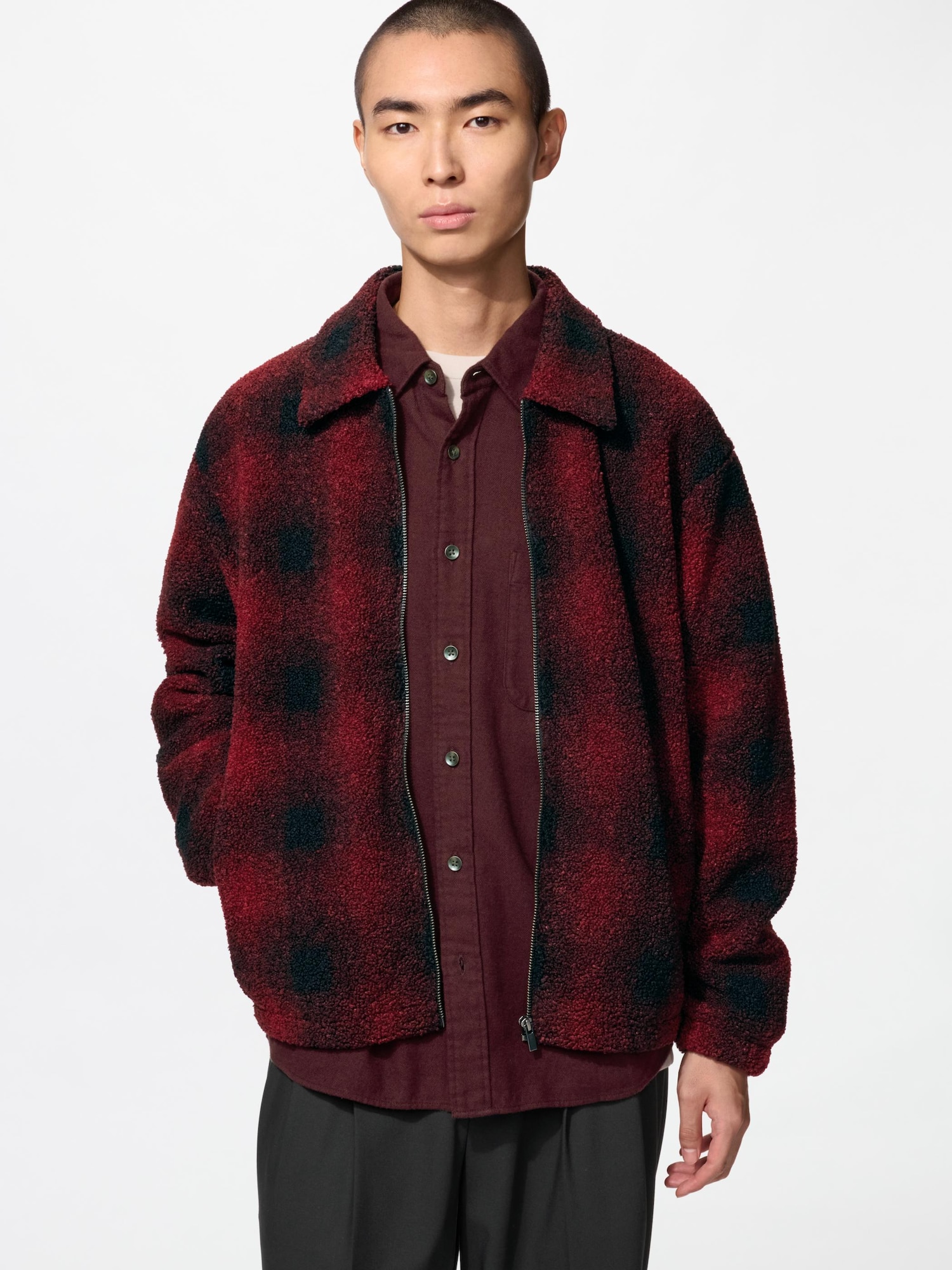 Флисовый бомбер с подкладкой — UNIQLO