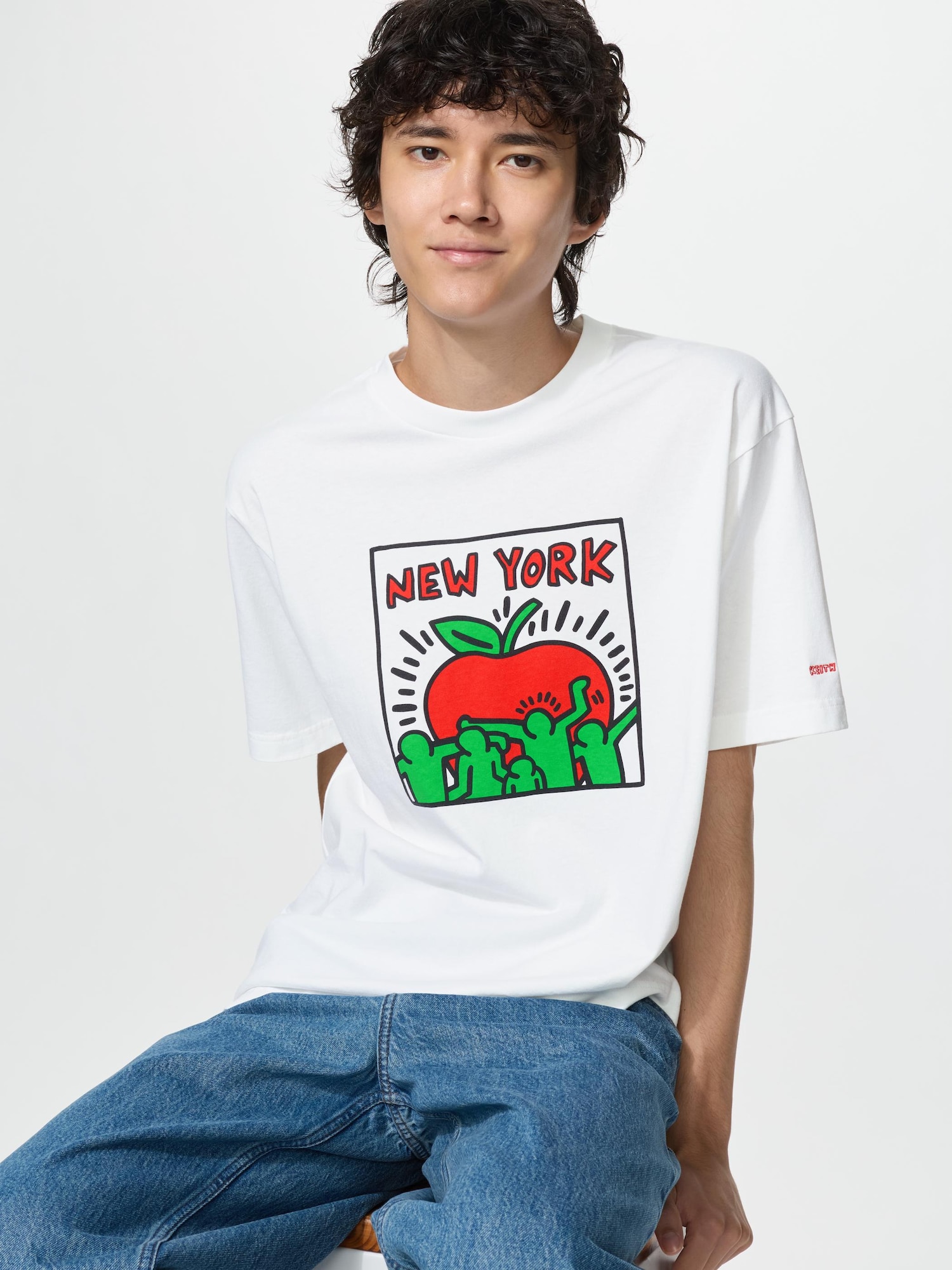 Кит Харинг UT/релаксфит — UNIQLO