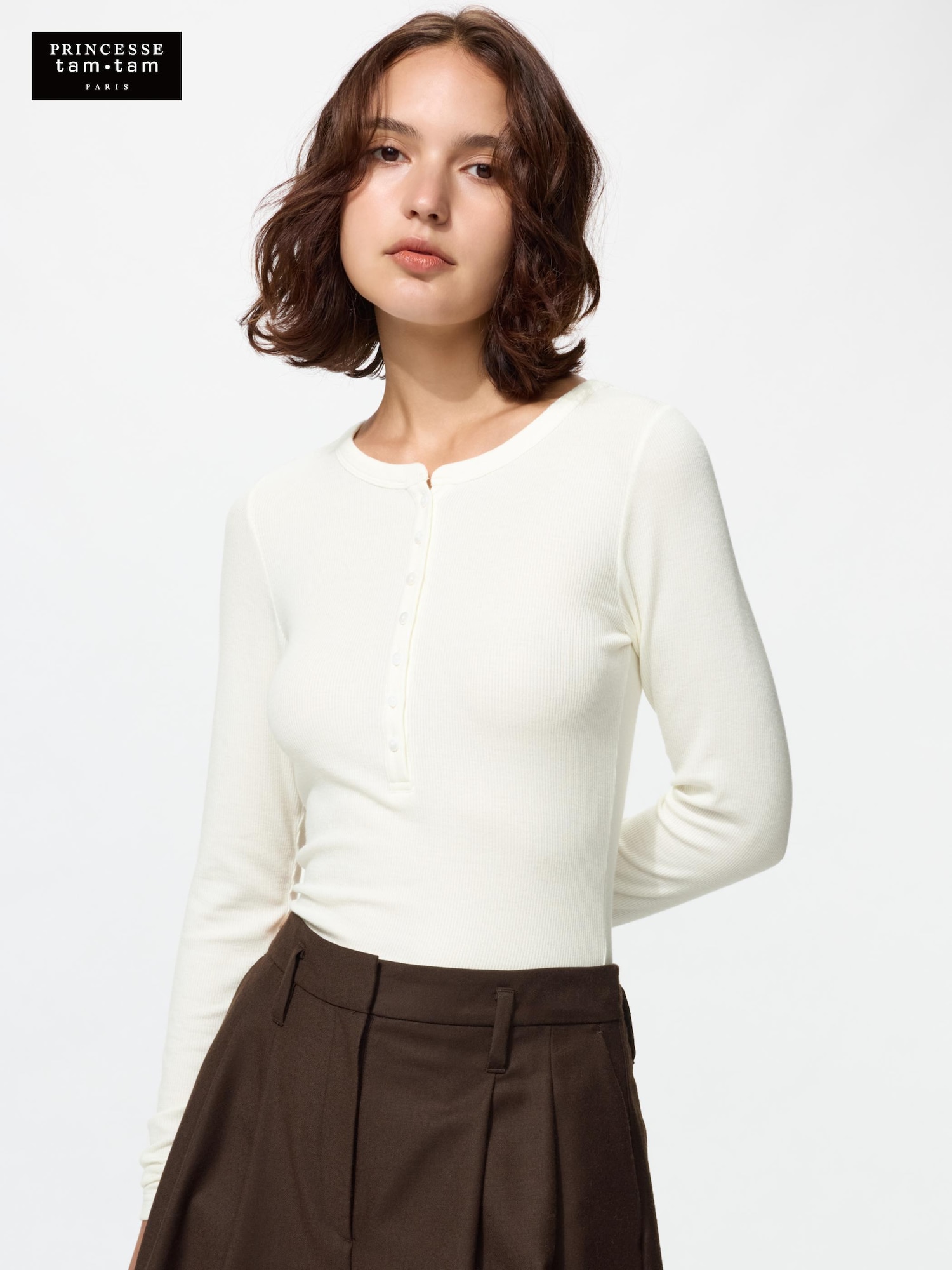 極暖ヒートテックカシミヤブレンドリブヘンリーネックT — UNIQLO