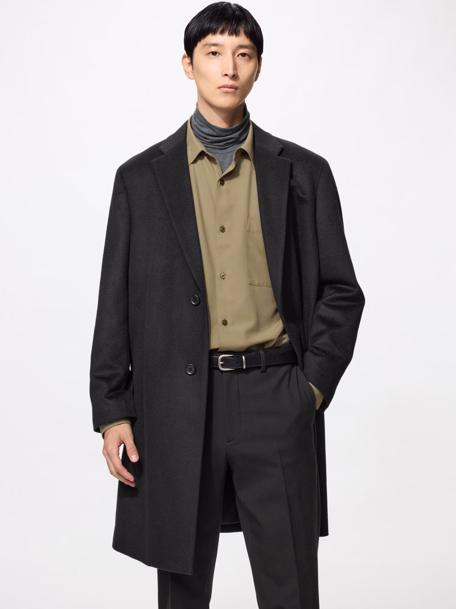 Шершавая кашемировая куртка — UNIQLO