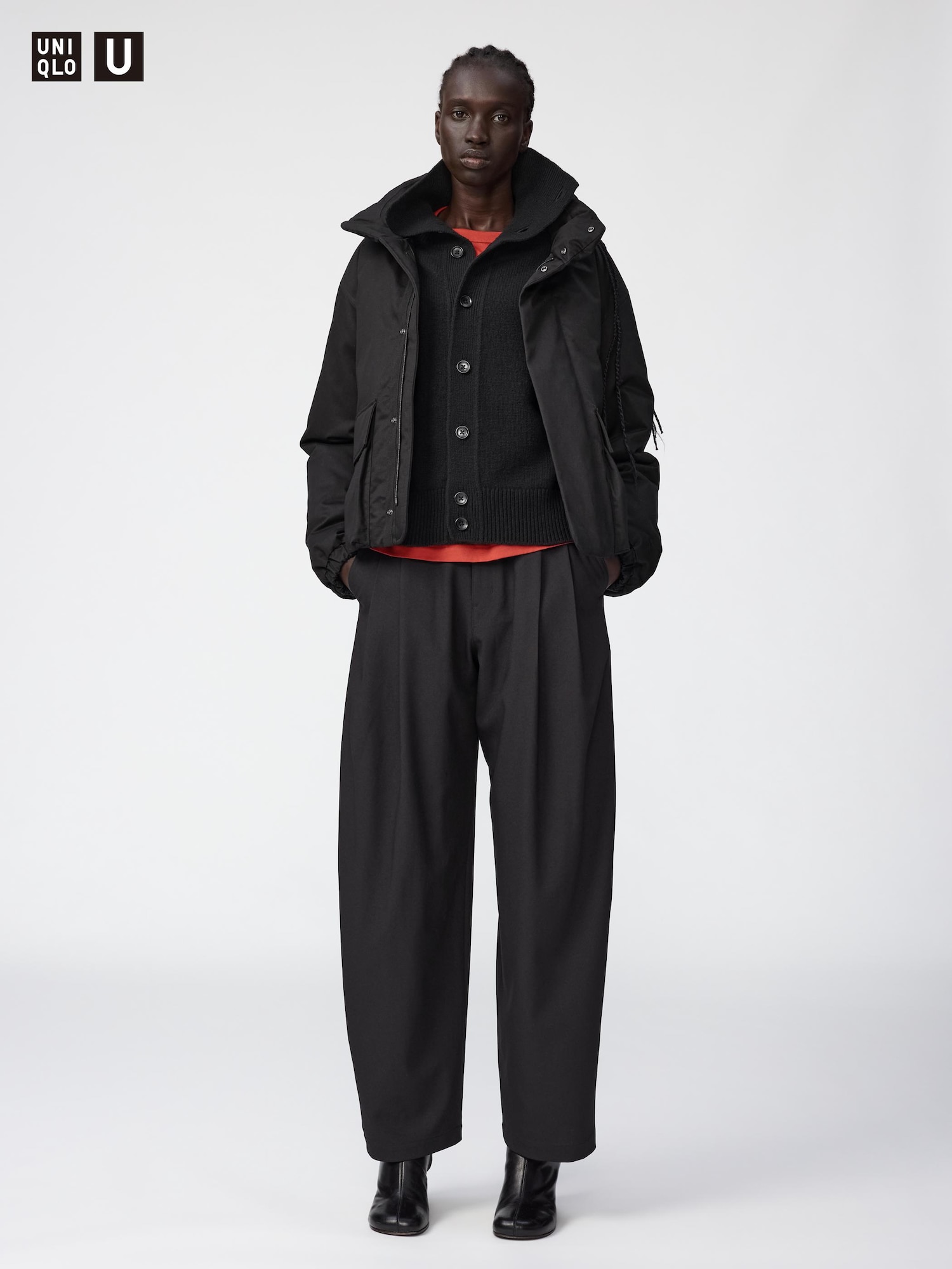Брюки с закладкой и радикальным кроем/длиннее — UNIQLO